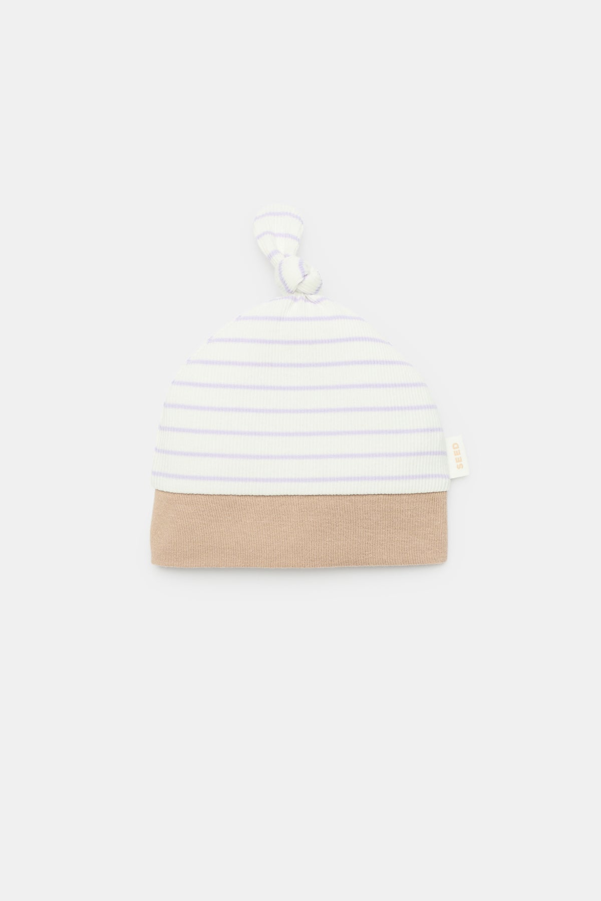 Stripe Knotted Beanie