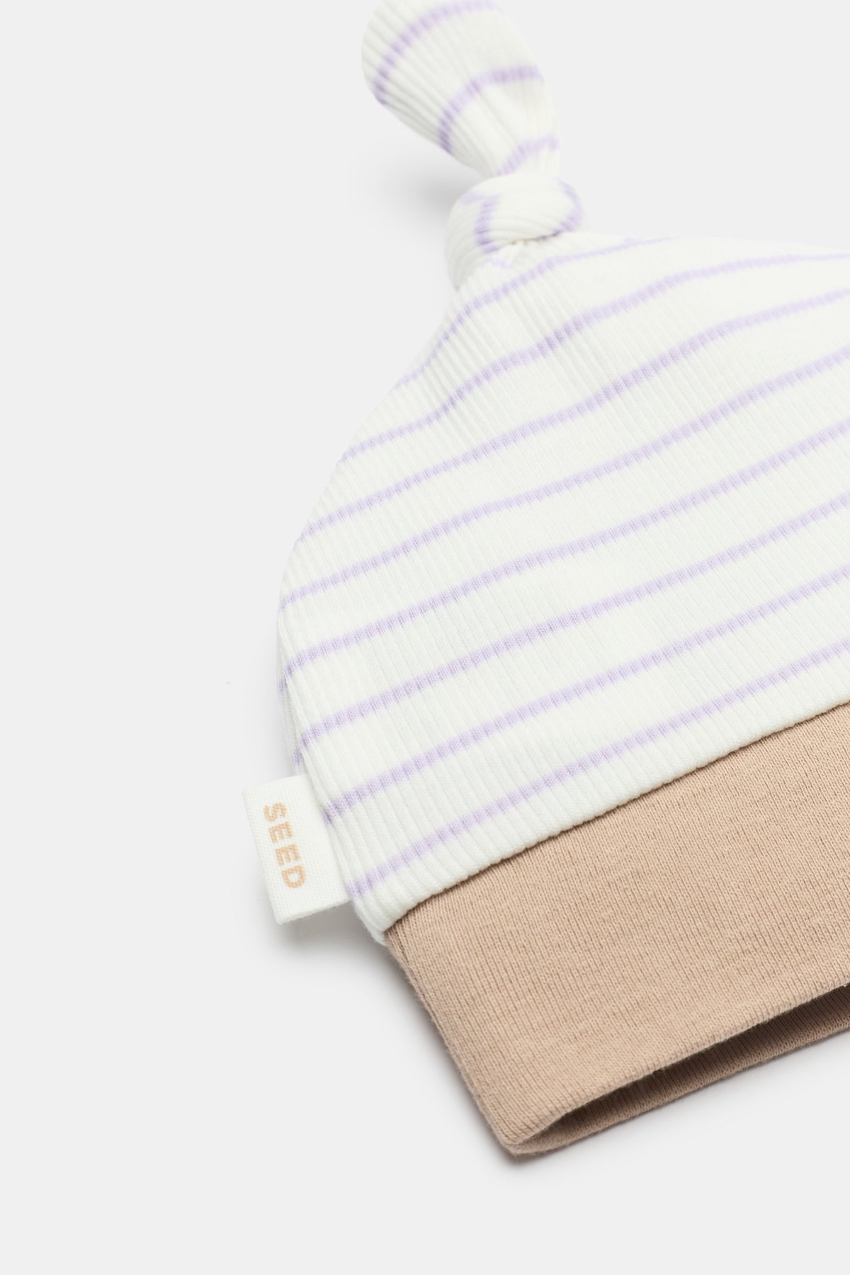 Stripe Knotted Beanie