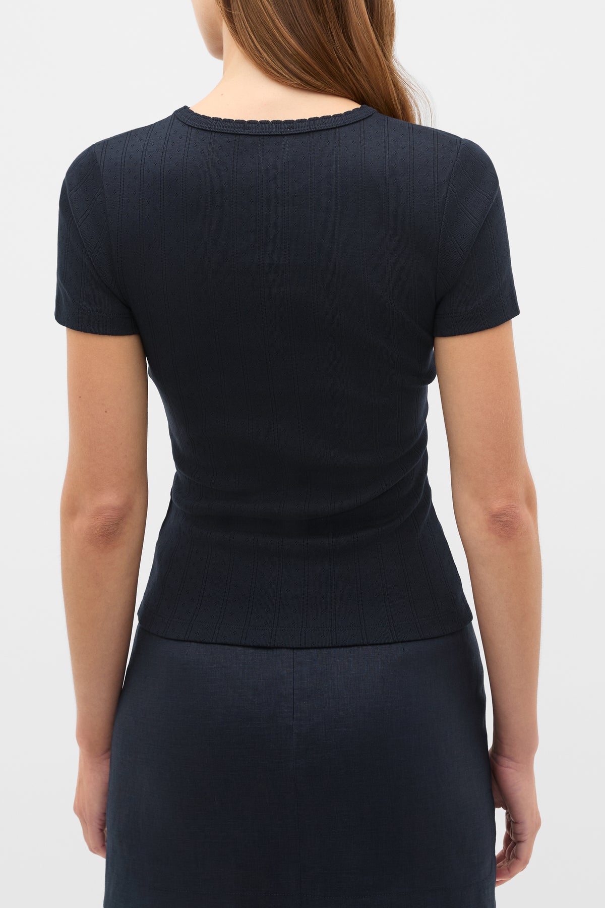 Pointelle Neat Tee