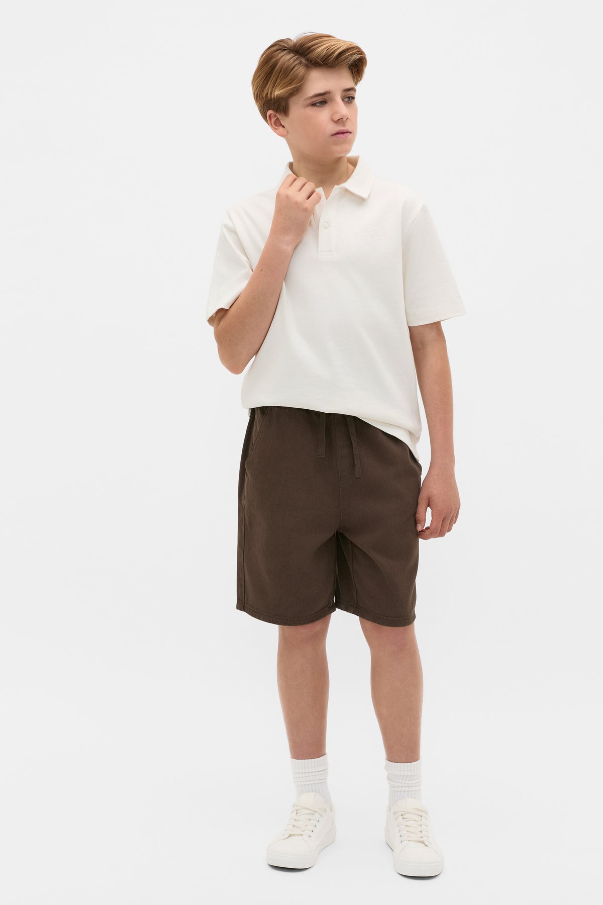Knit Texture Trophy Polo Tee
