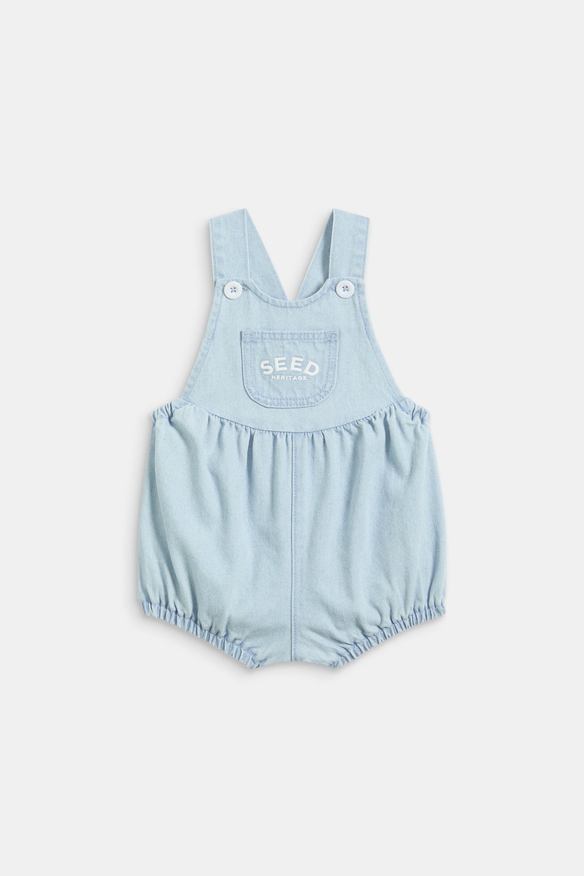 Denim Logo Romper