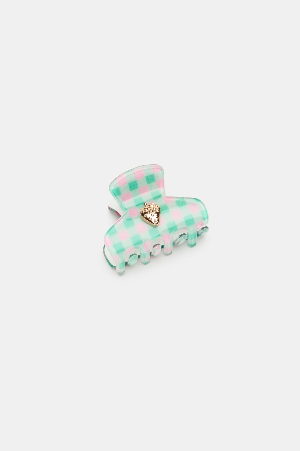 Gingham Claw Clip