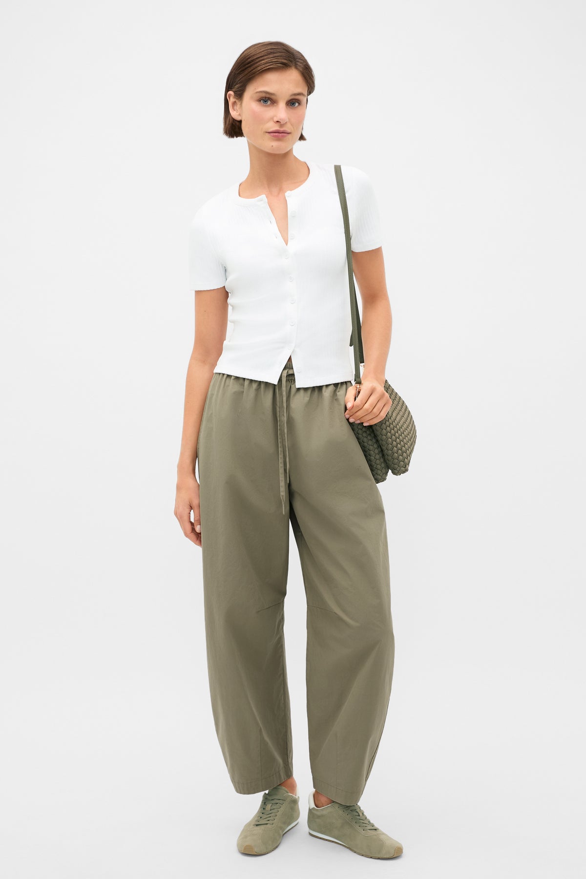 Button Through Rib Top