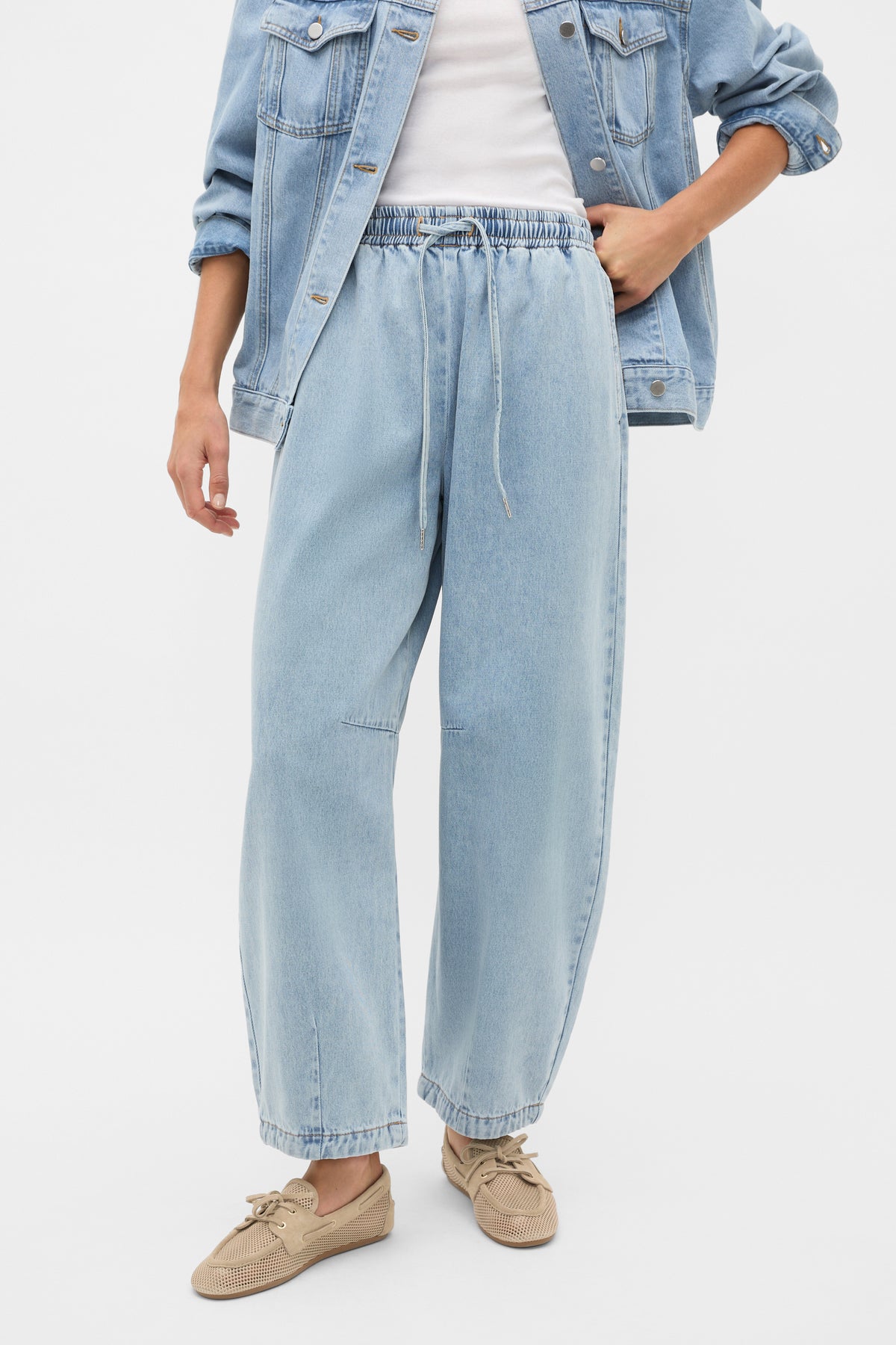 Soft Denim Elasticated Pant