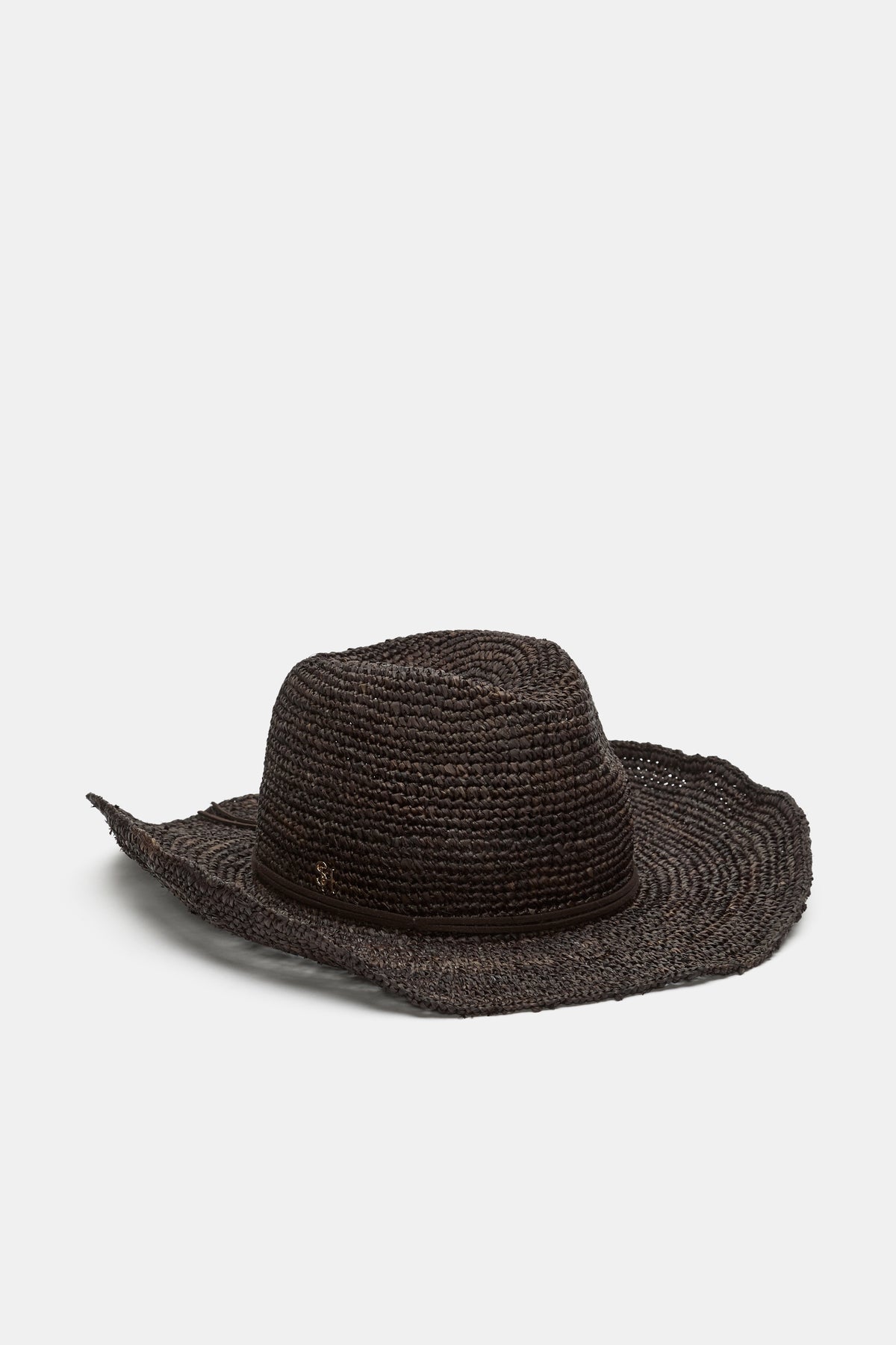 Wide Brim Raffia Fedora