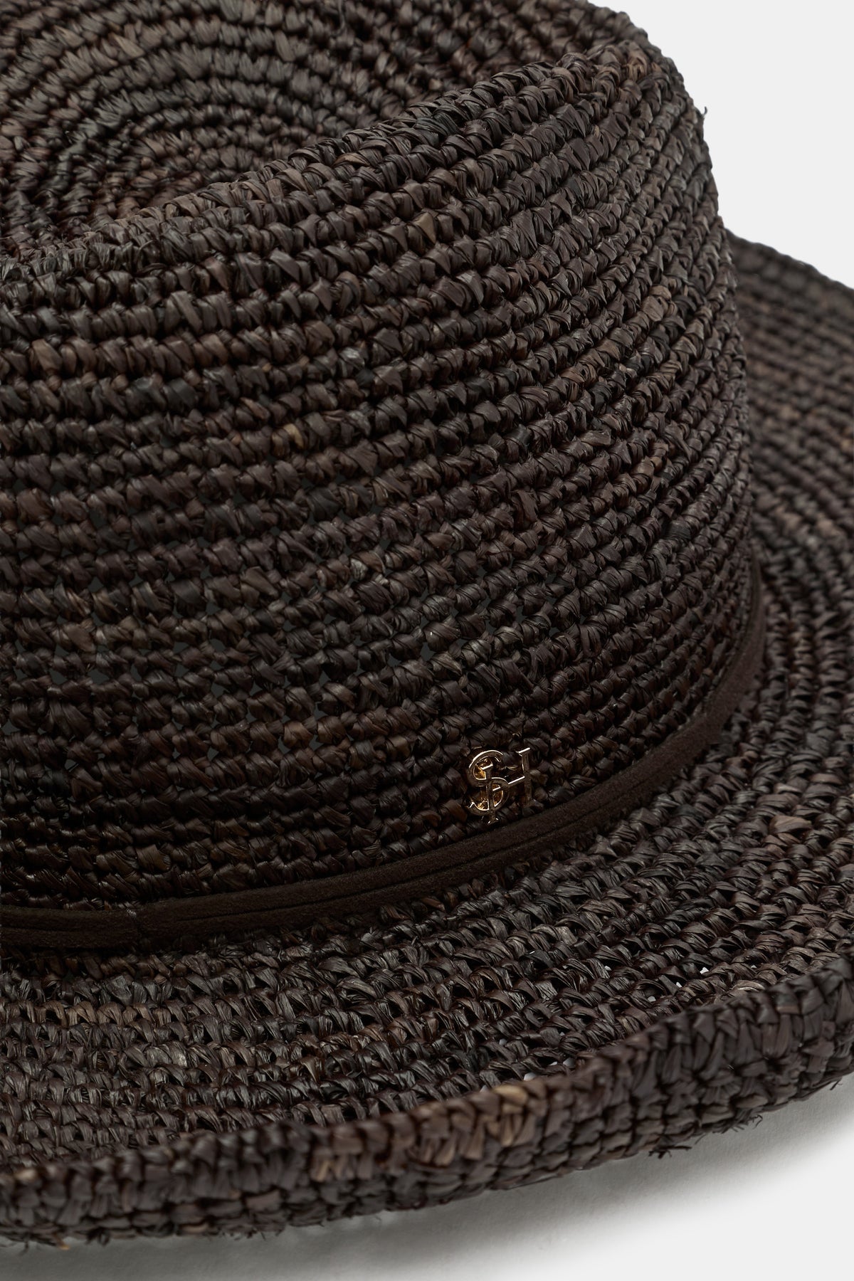Wide Brim Raffia Fedora
