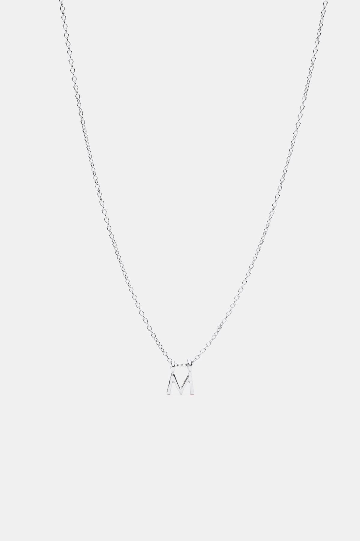 Silver Alphabet Necklace