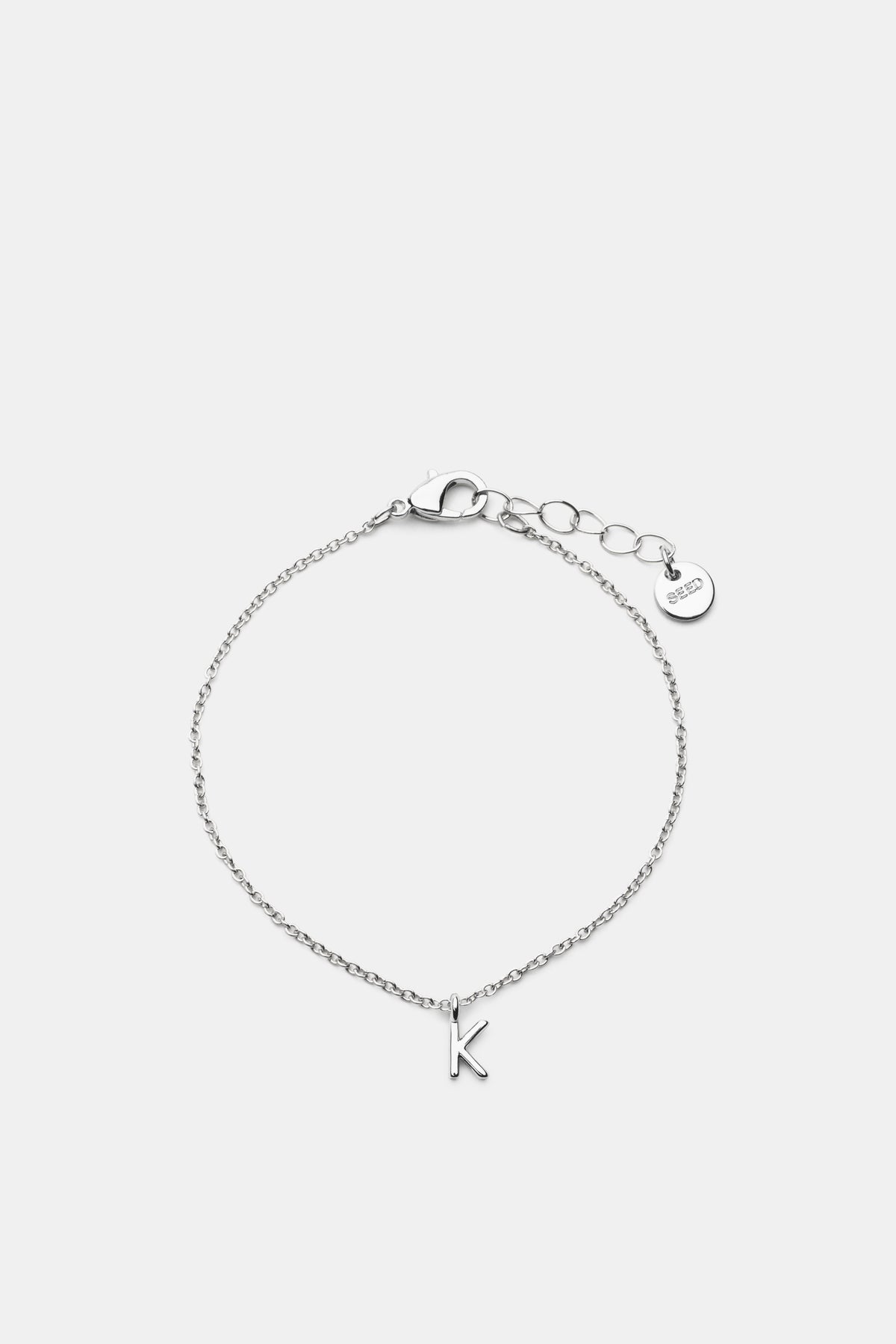 Silver Alphabet Bracelet