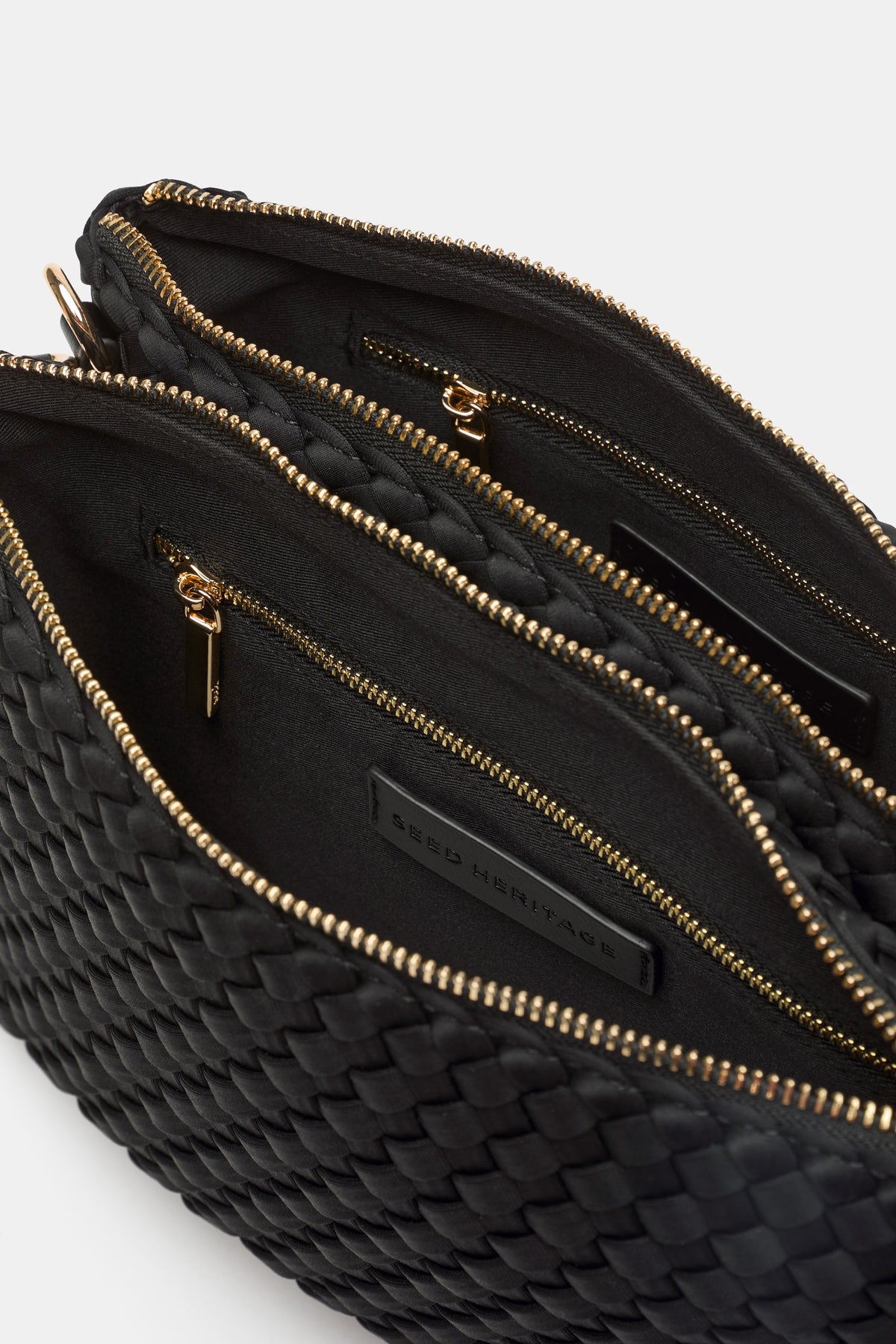 Woven Textured Mutli Pocket Bag