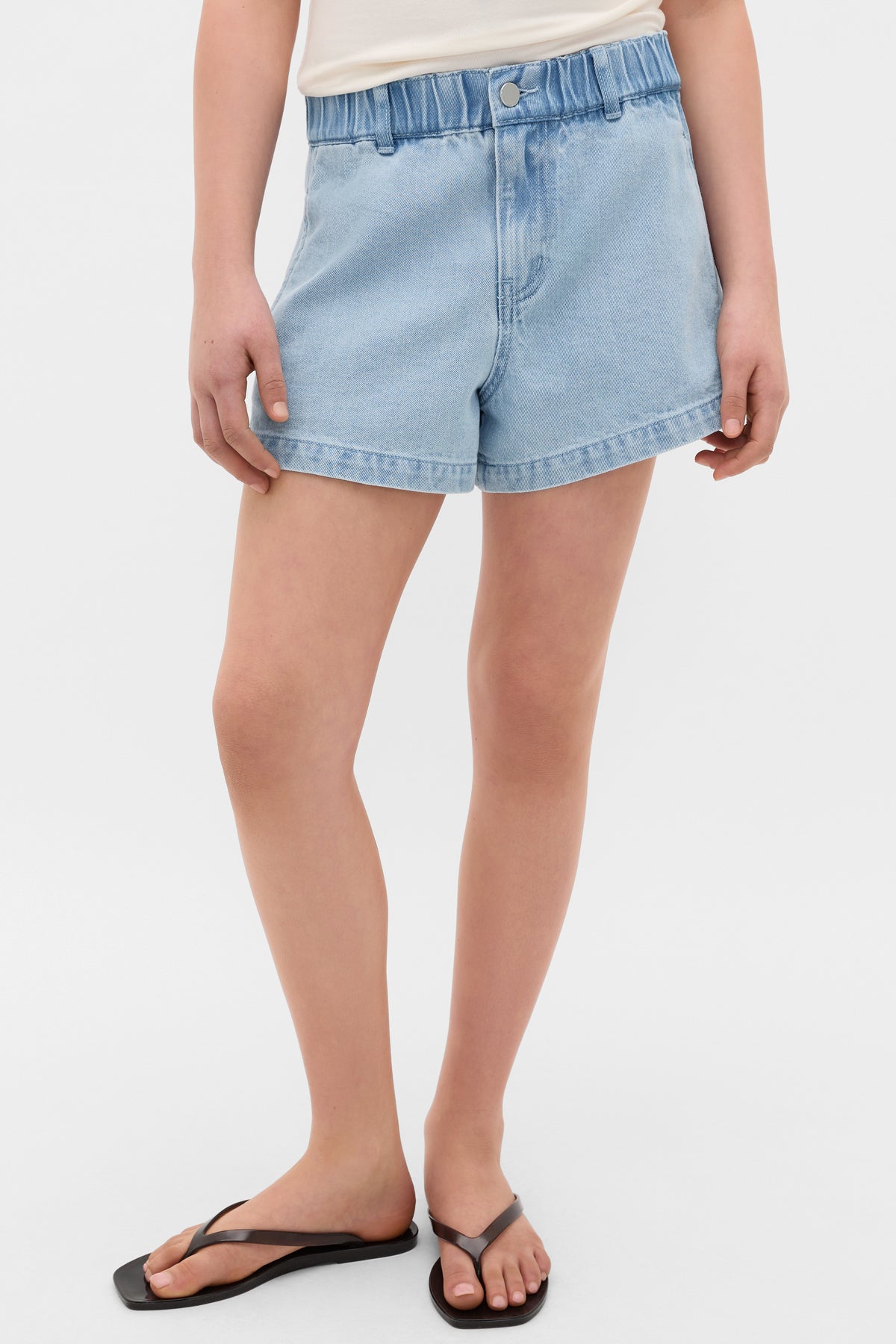 High Waisted Denim Short
