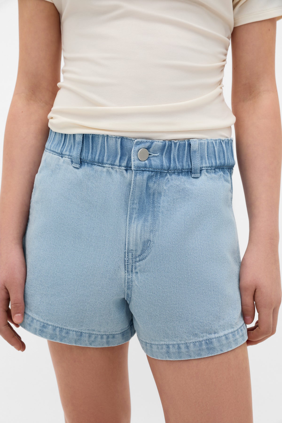 High Waisted Denim Short