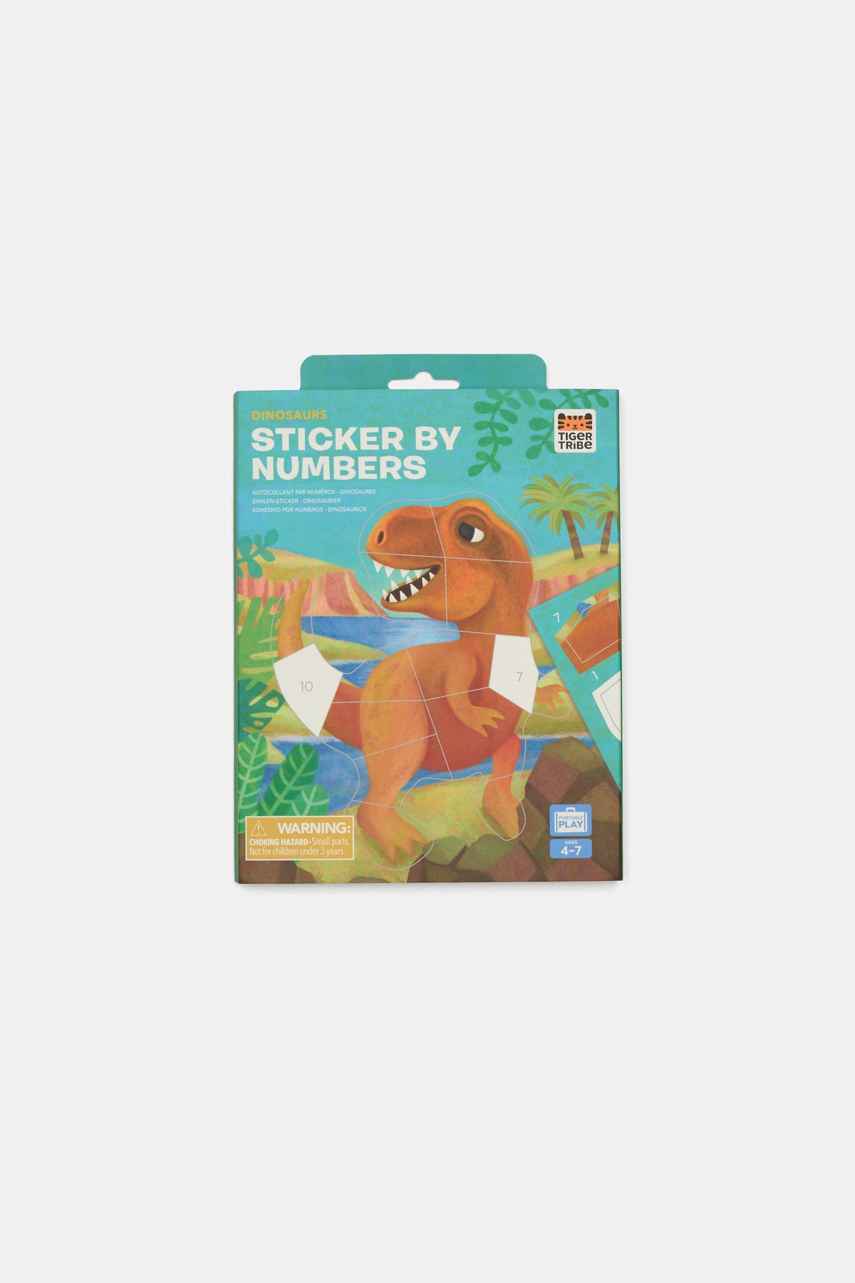 Tiger Tribe Sticker By Numbers Dinosaurs