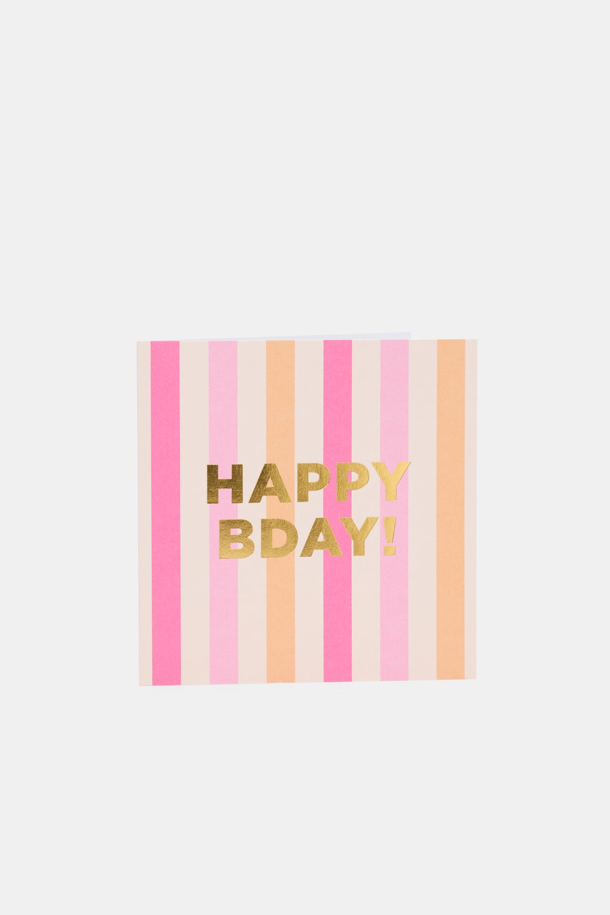Happy Birthday Stripe Card