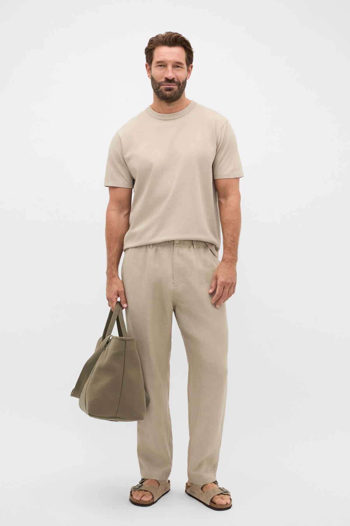Pull On Linen Pant