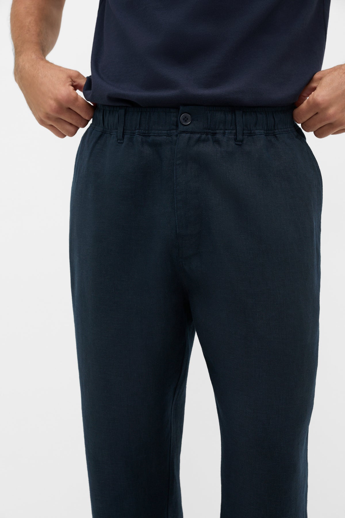 Pull On Linen Pant