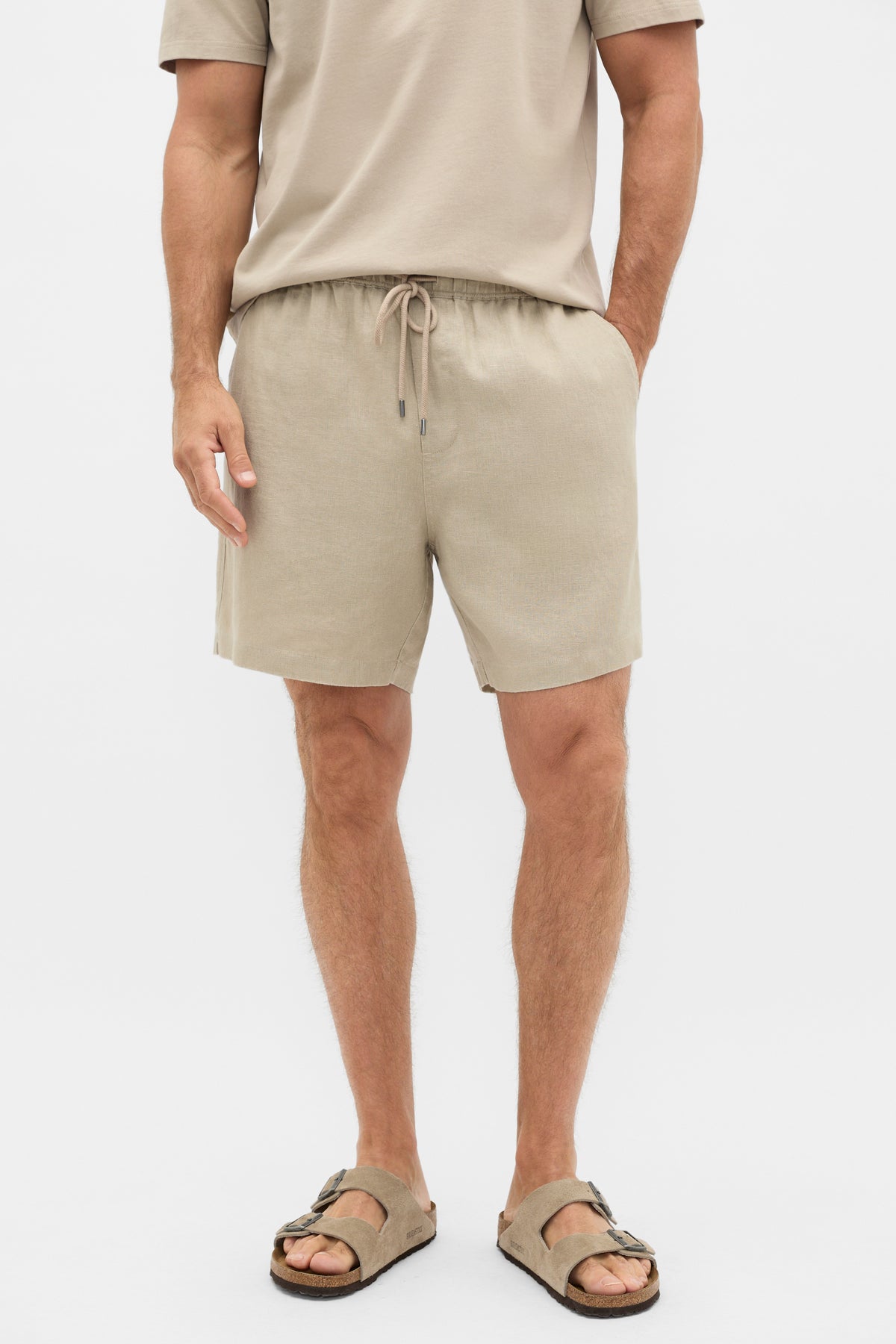 Pull On Linen Short