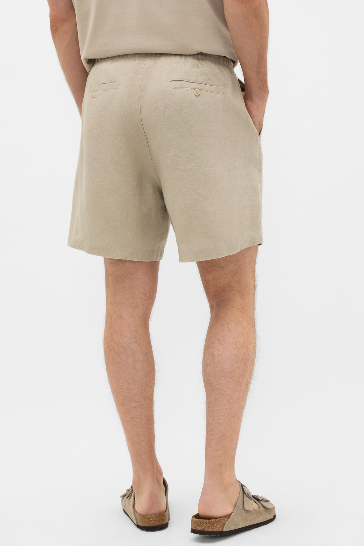 Pull On Linen Short