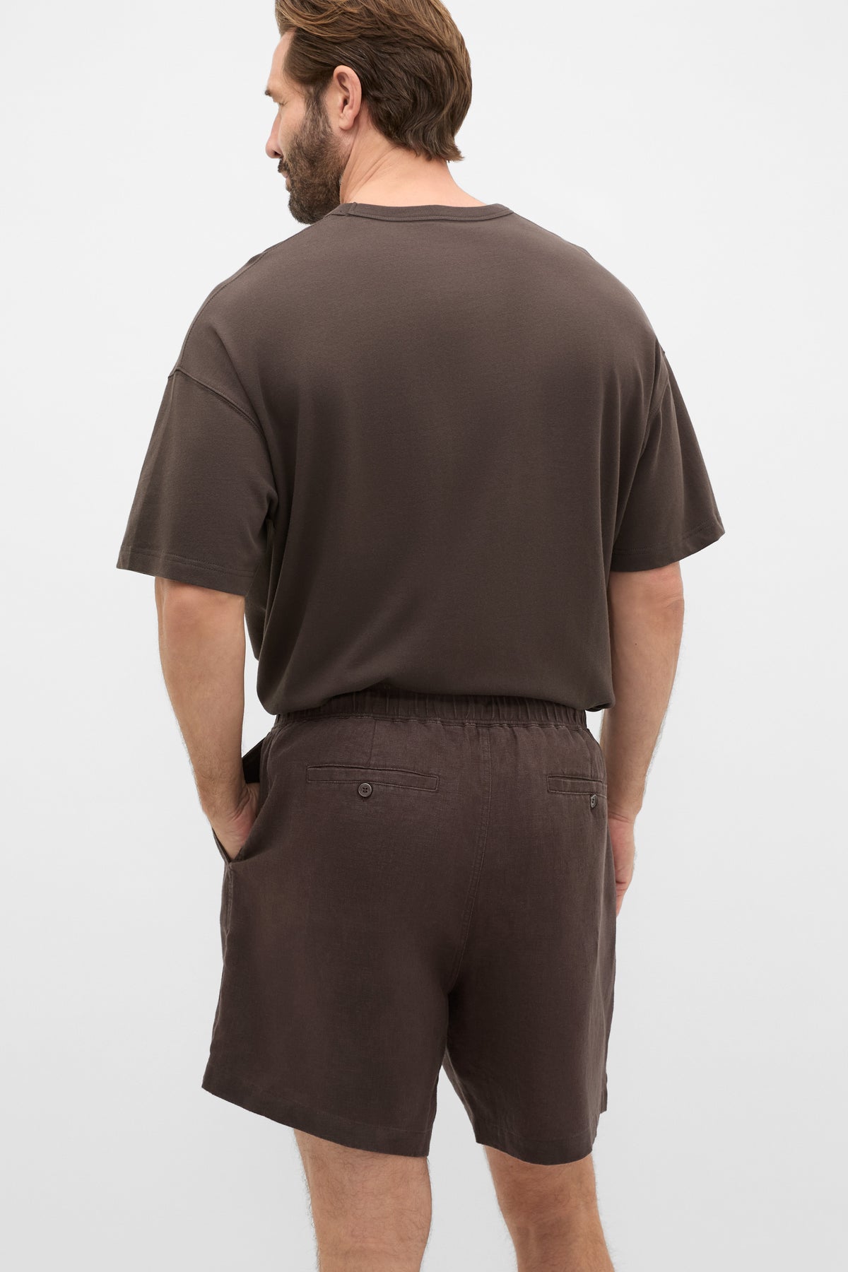 Pull On Linen Short