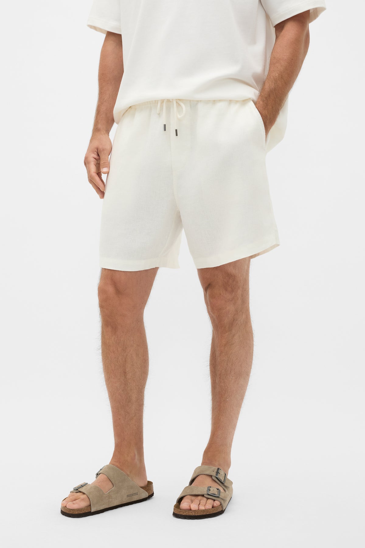 Pull On Linen Short