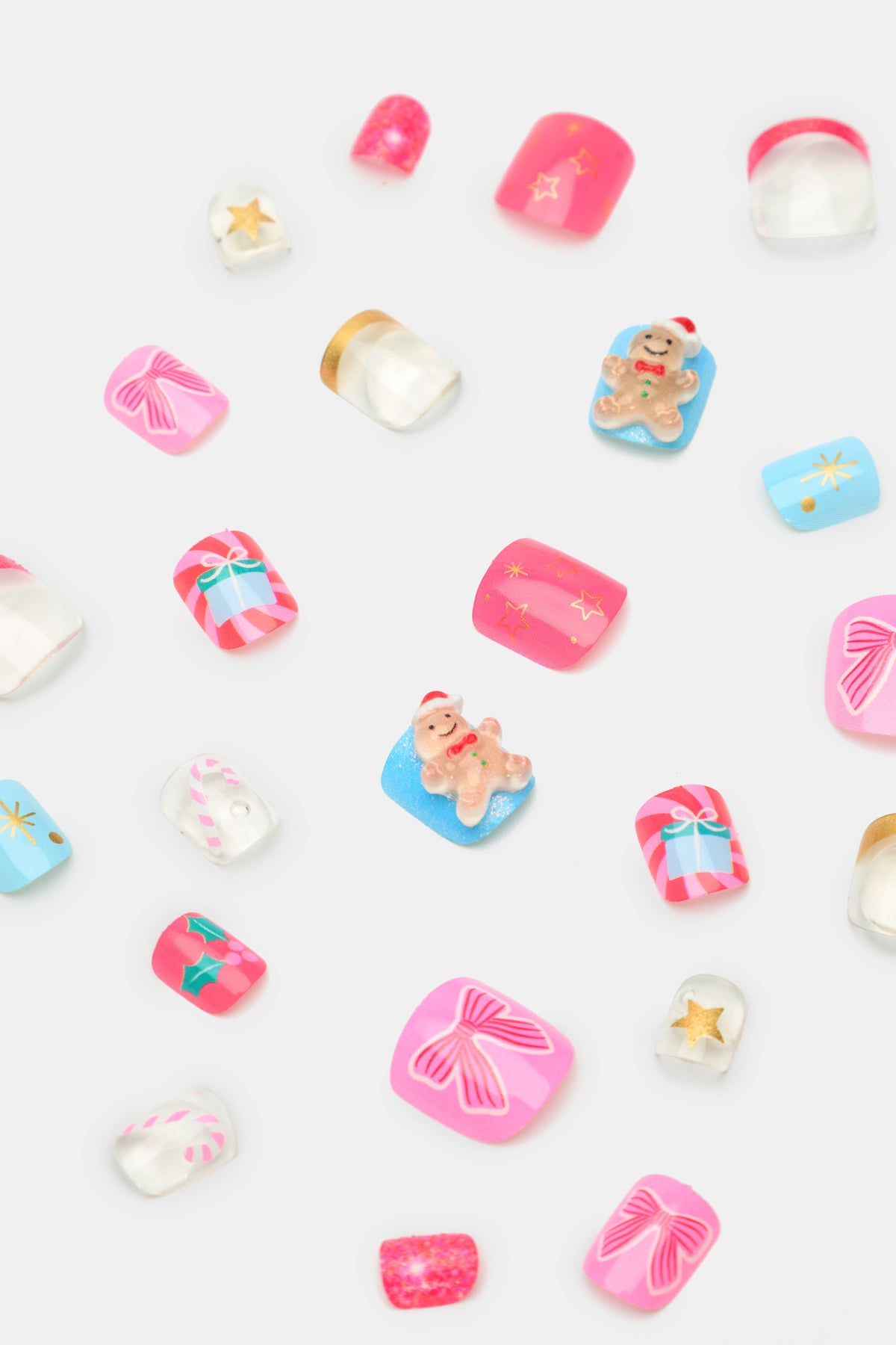 Gingerbread Press On Nails