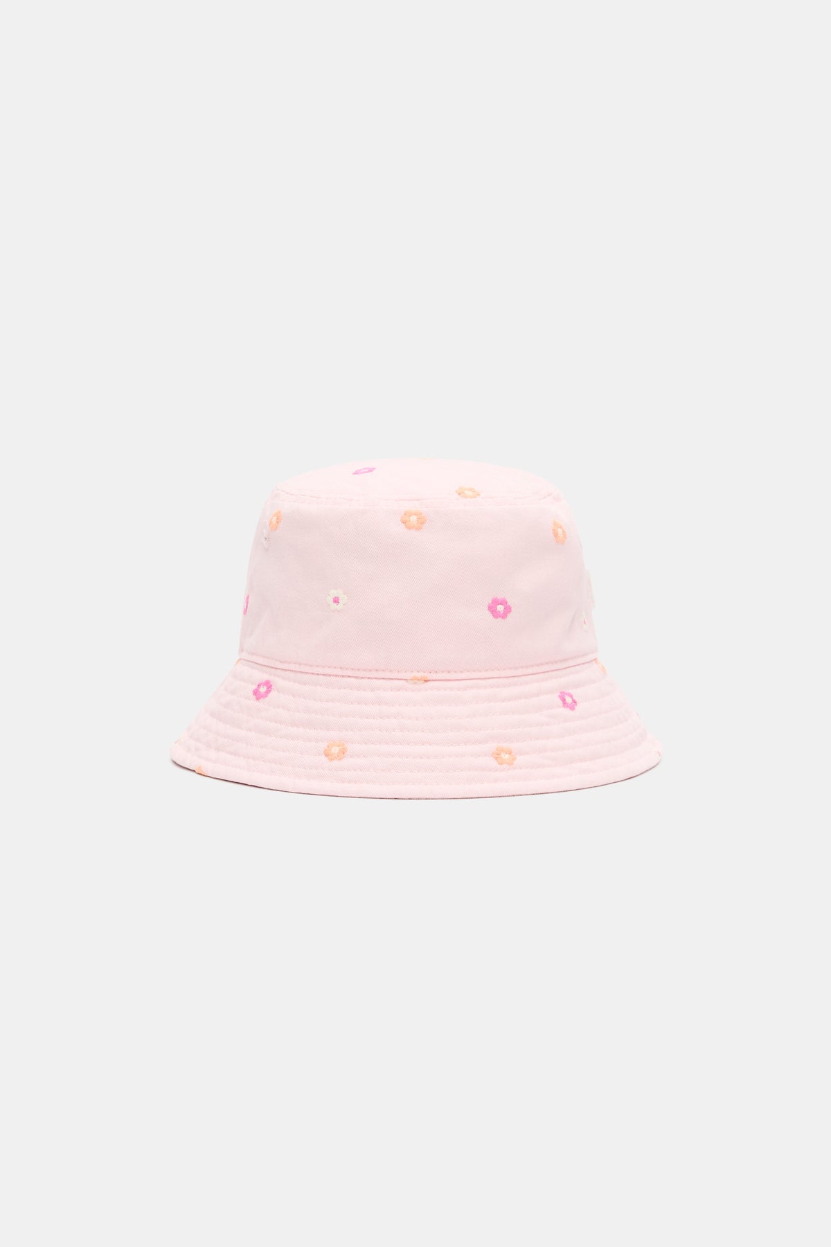 Embroidered Flower Bucket Hat