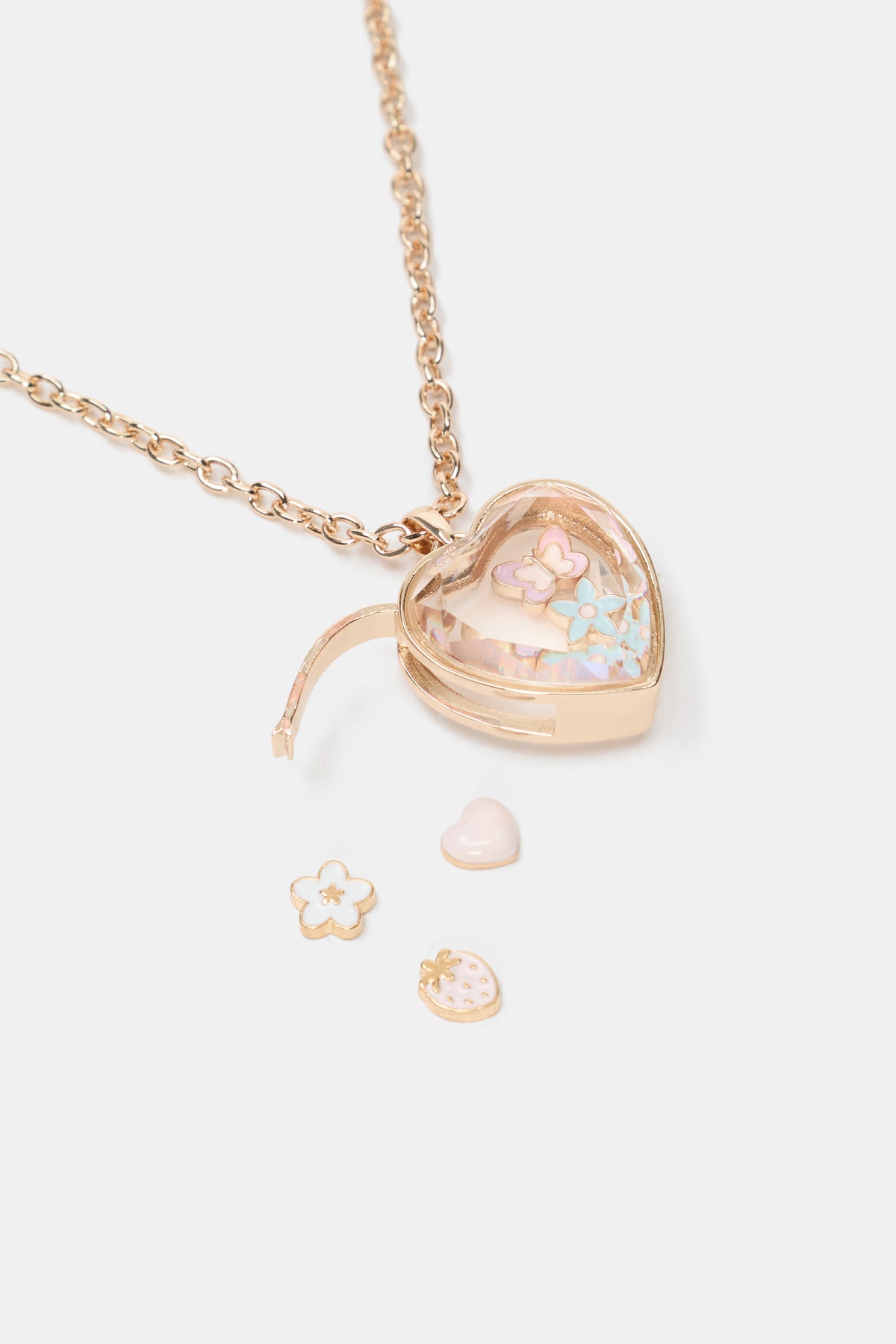 Flower Fairy Charm Locket Set
