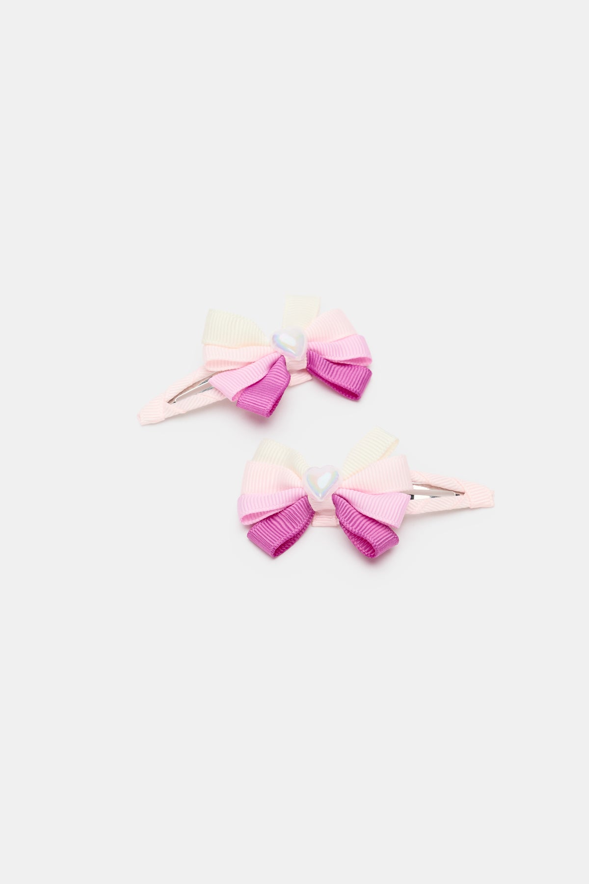 Colour Block Bow Snaps