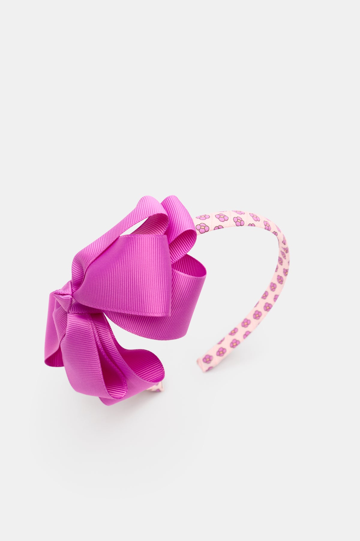 Flower Print Bow Headband