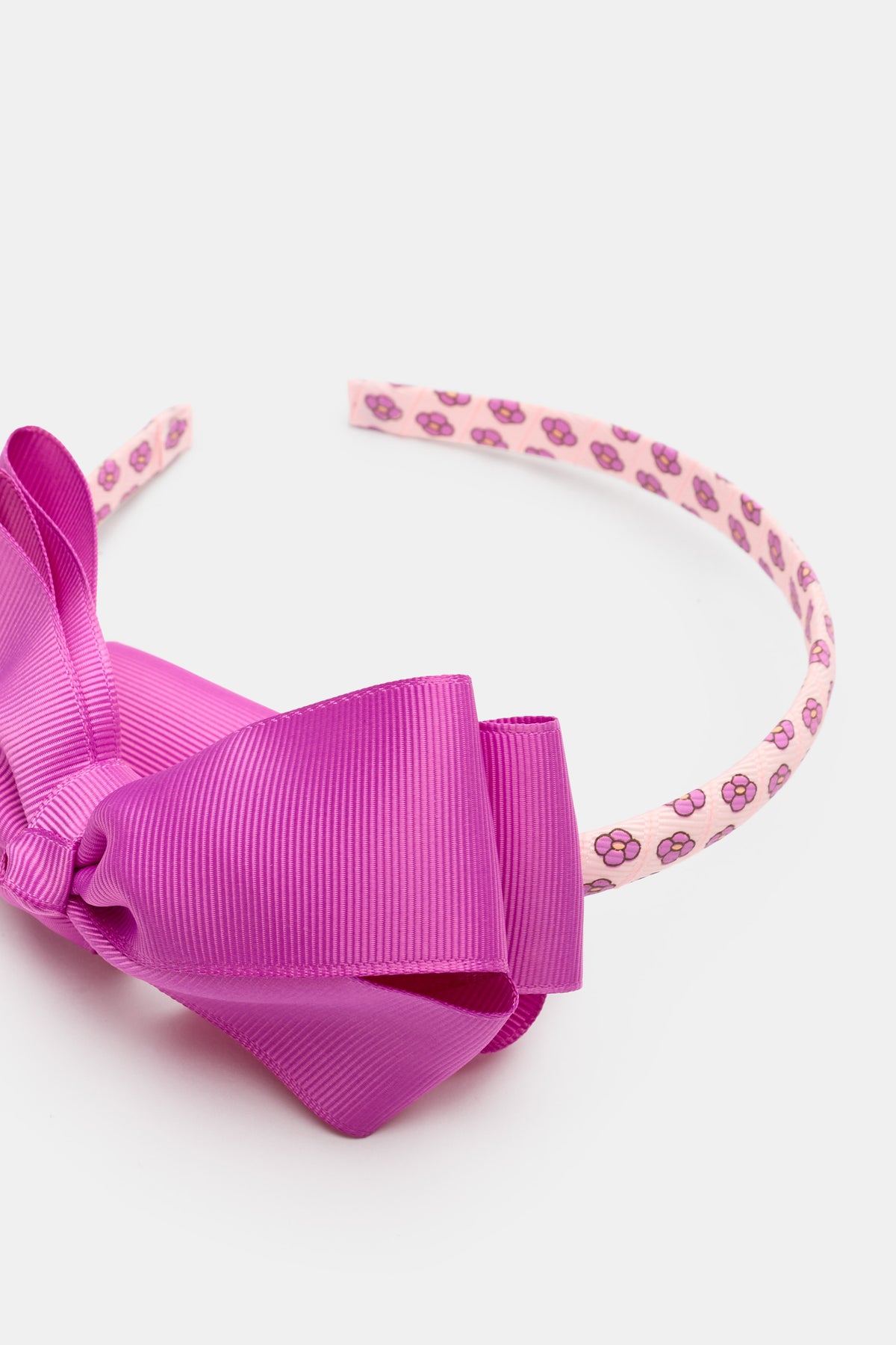 Flower Print Bow Headband