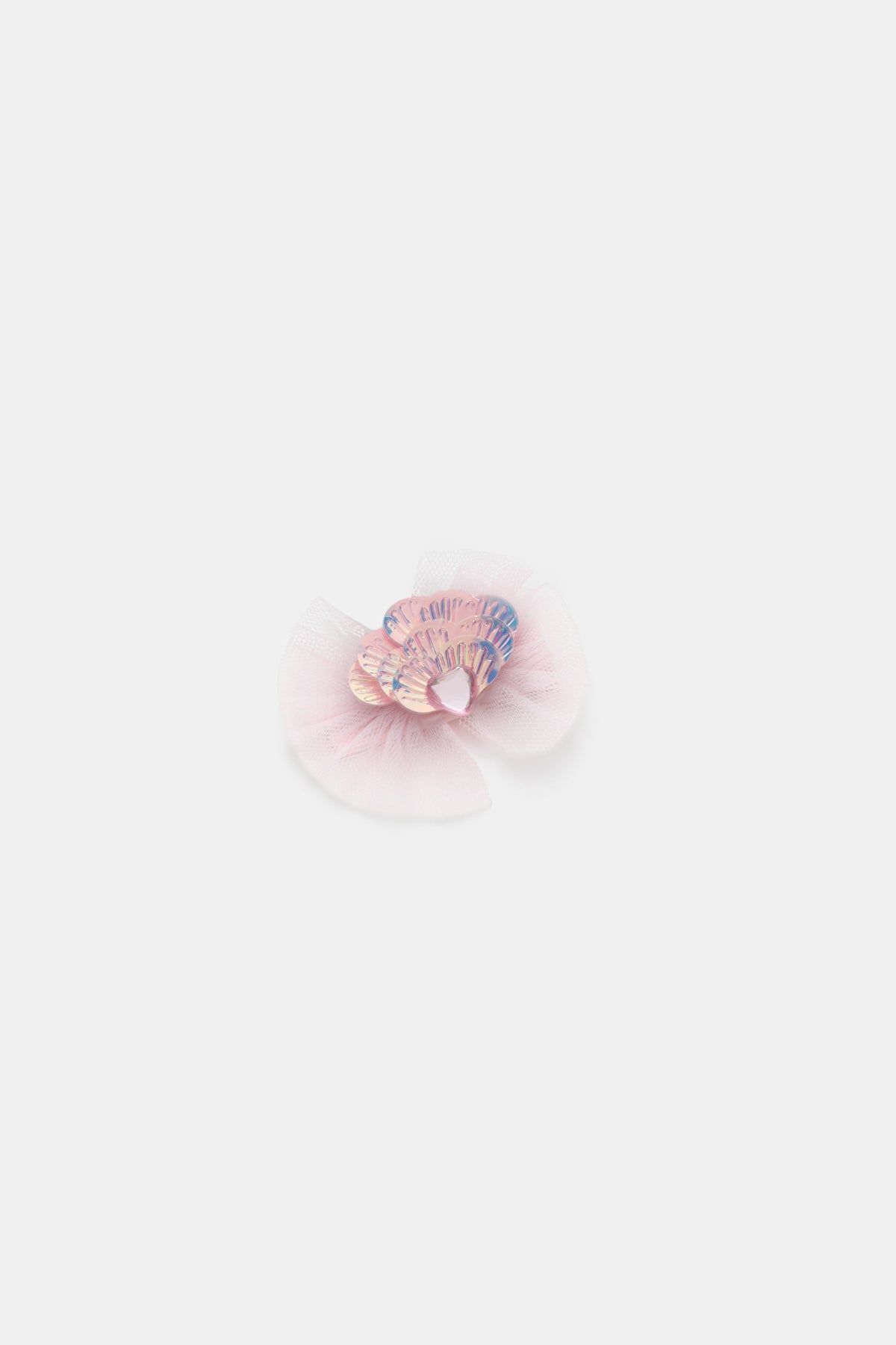 Sequin Shell Tulle Duck Clip