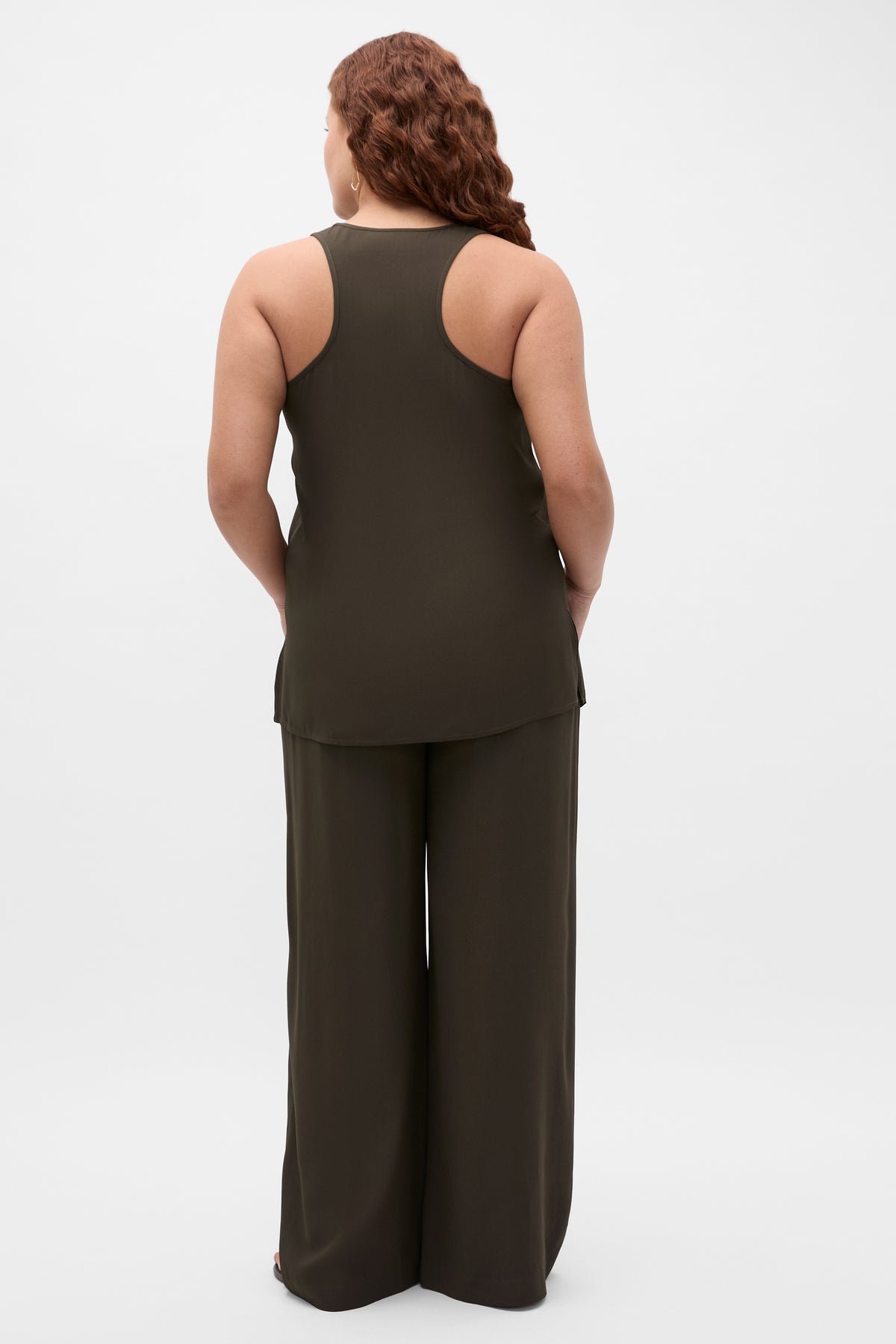 Satin Back Longline Tank