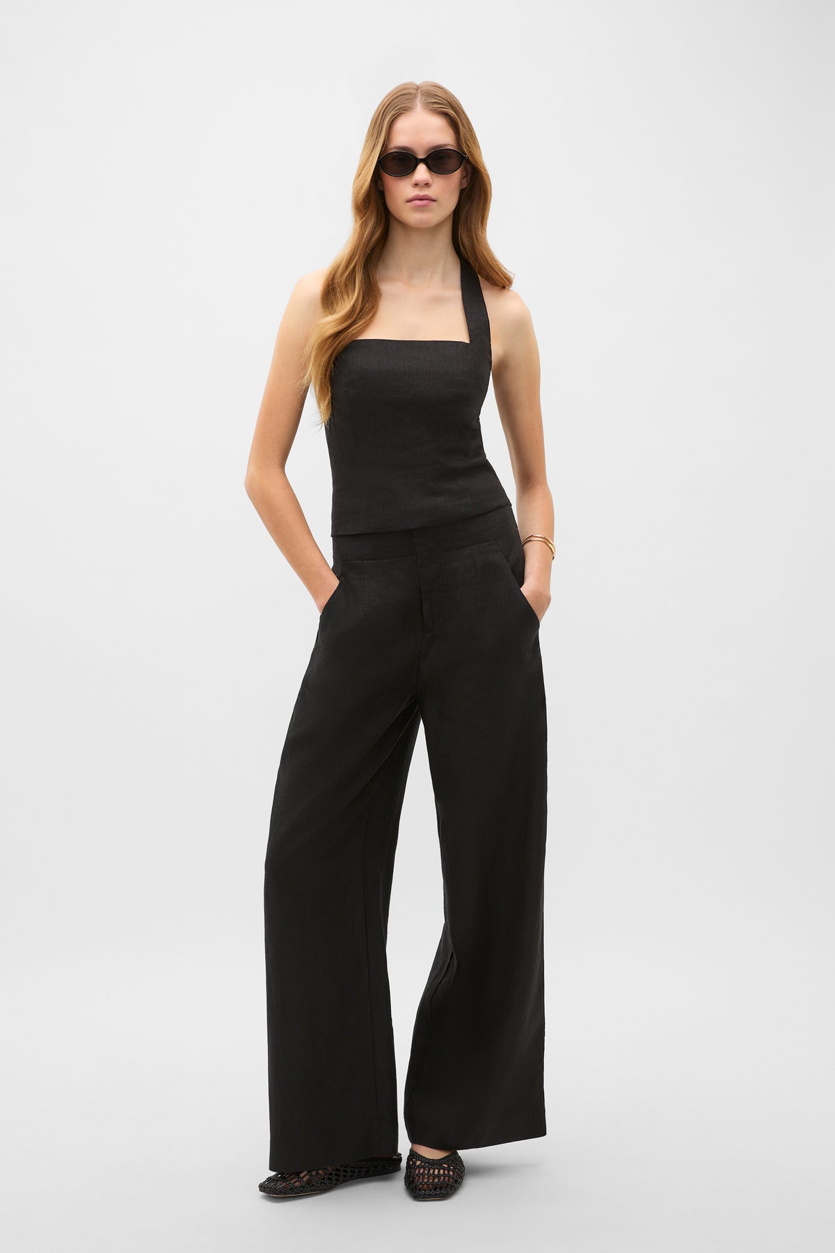 Linen Halter Top
