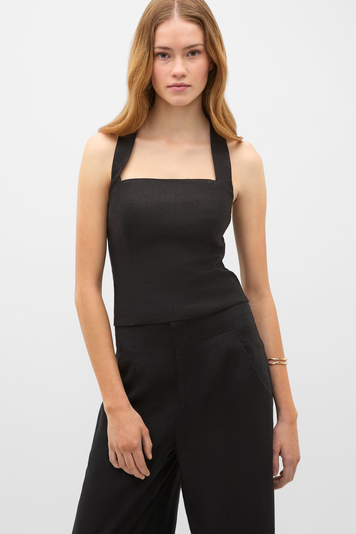 Linen Halter Top