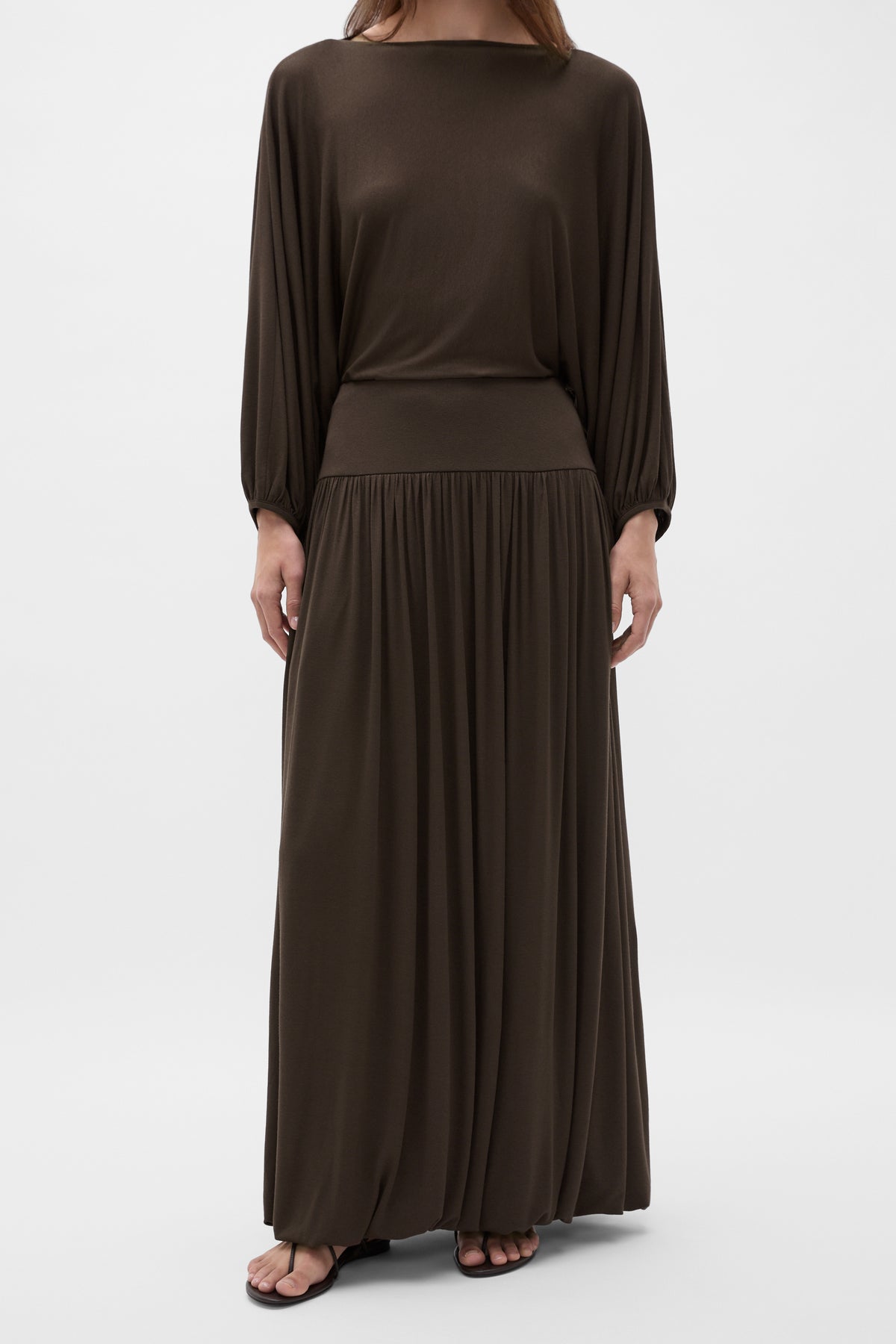 Fine Knit Bubble Midi Skirt