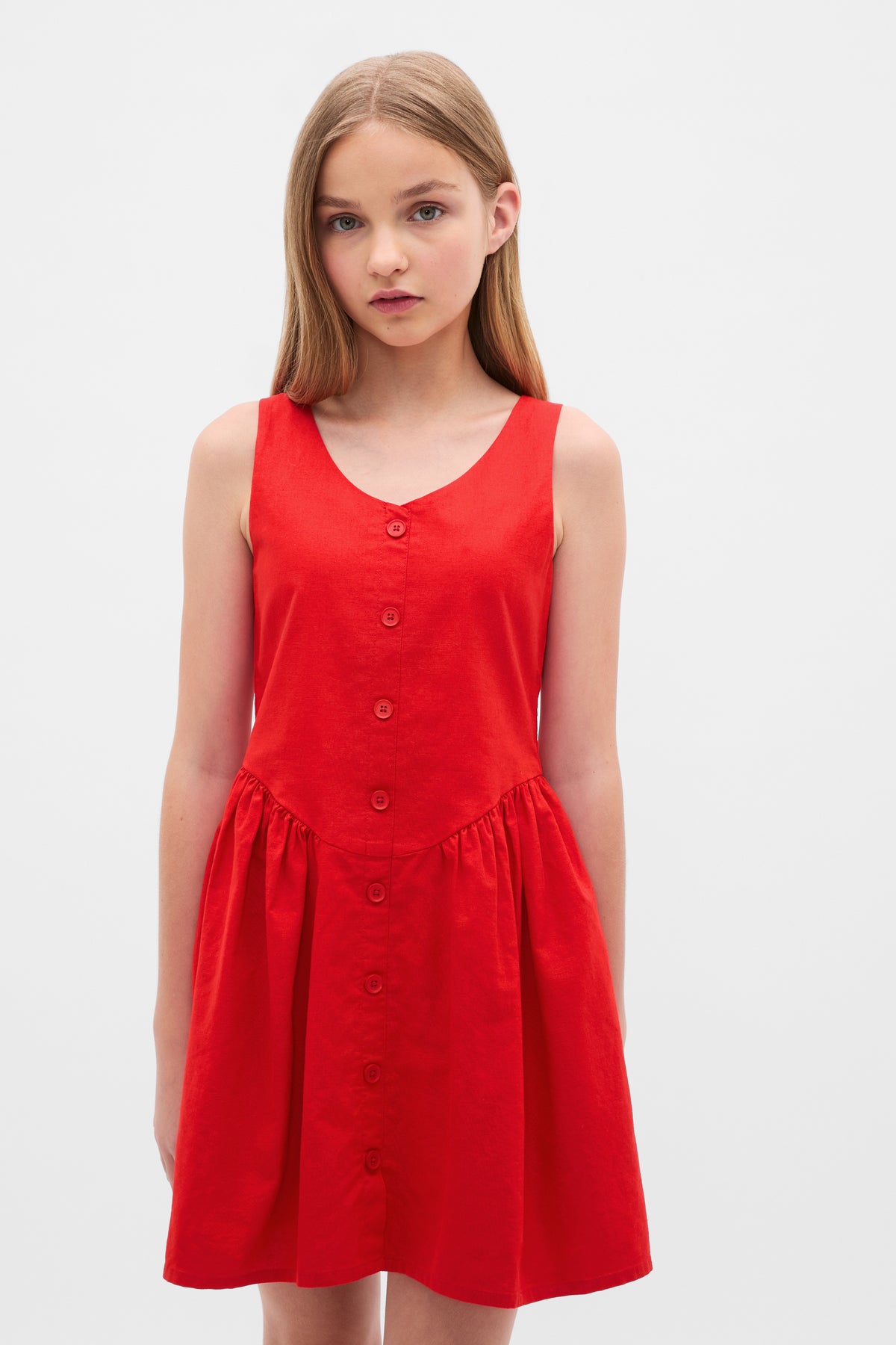 Button Front Dress