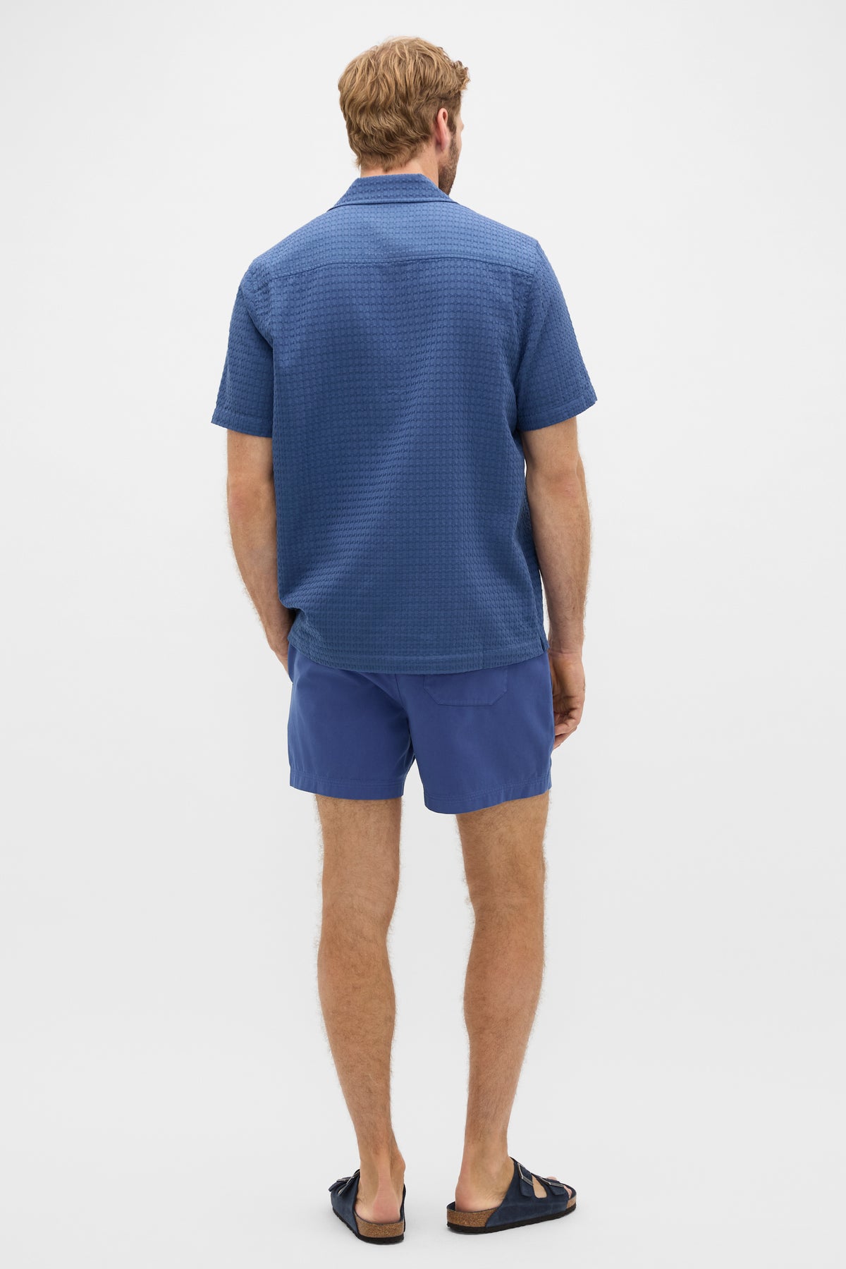 Short Sleeve Self Check Shirt