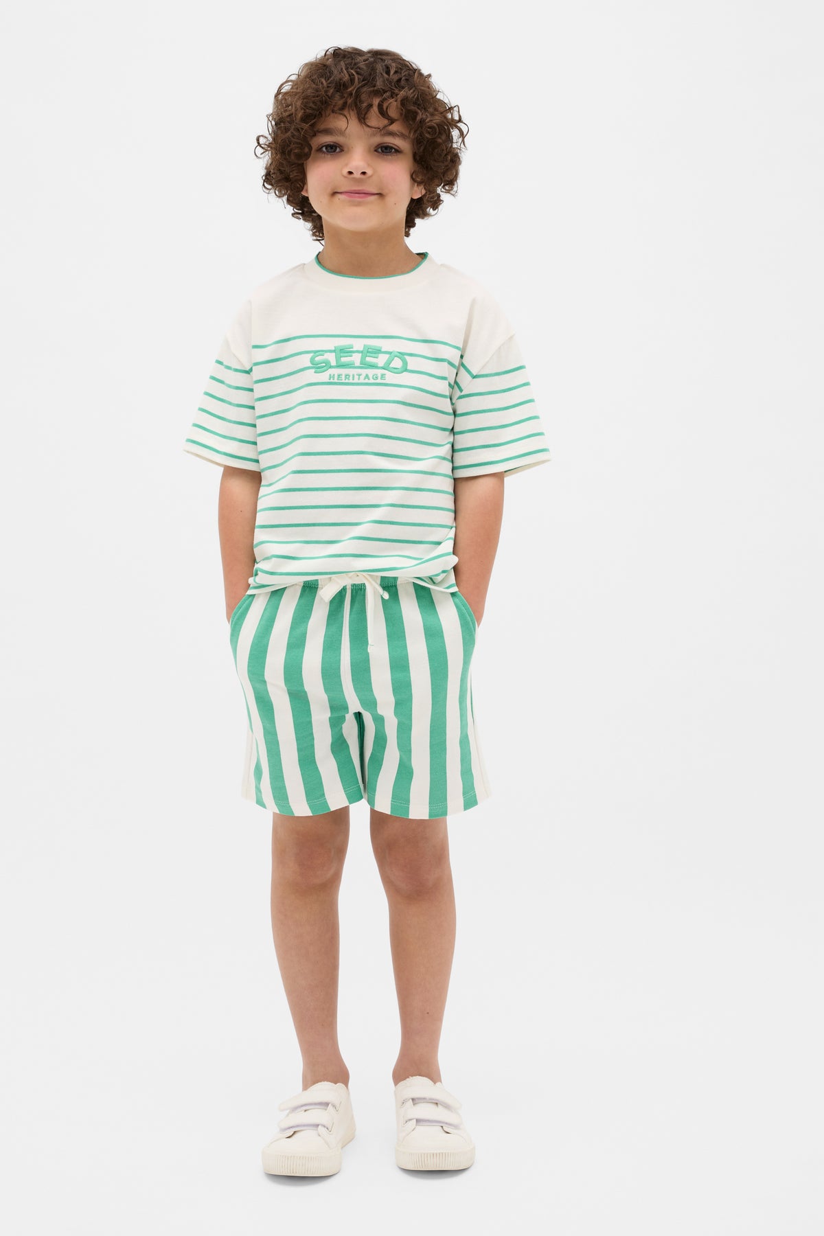 Breton Stripe Logo Tee
