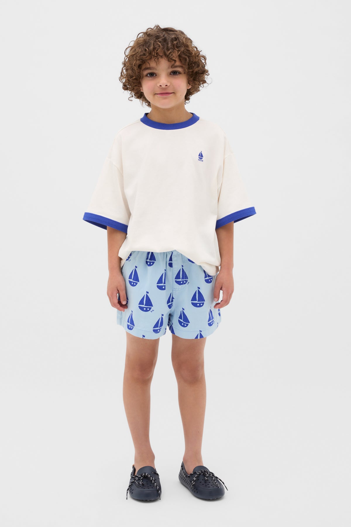 Contrast Bind Tee