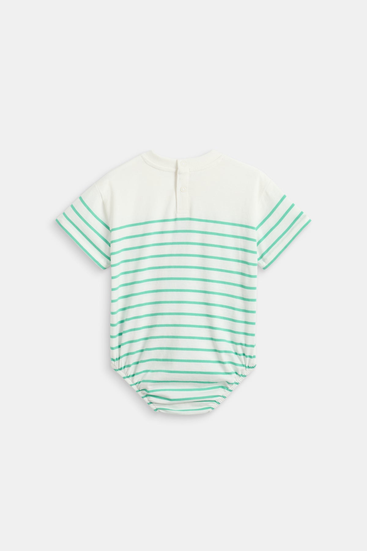 Breton Stripe Logo Romper