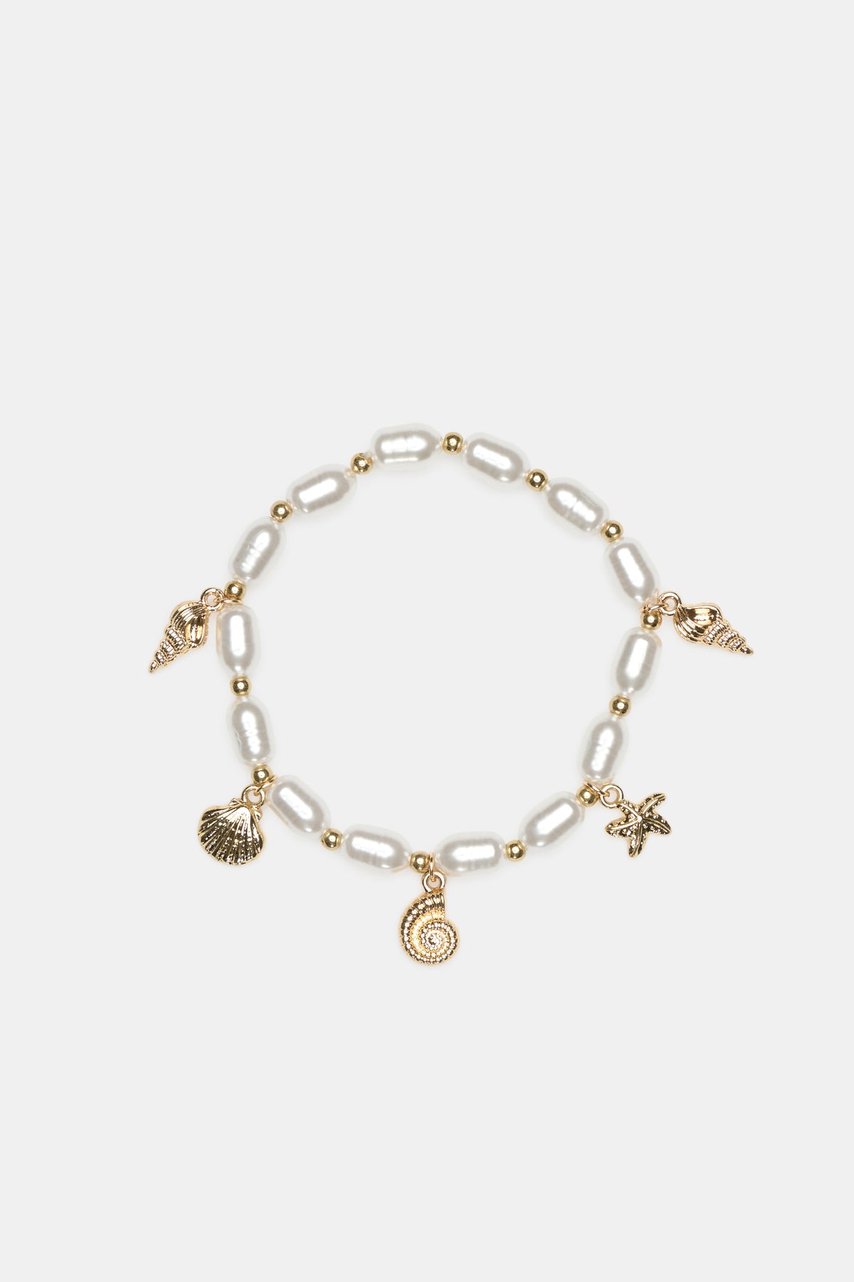Shell Charm Bracelet Set