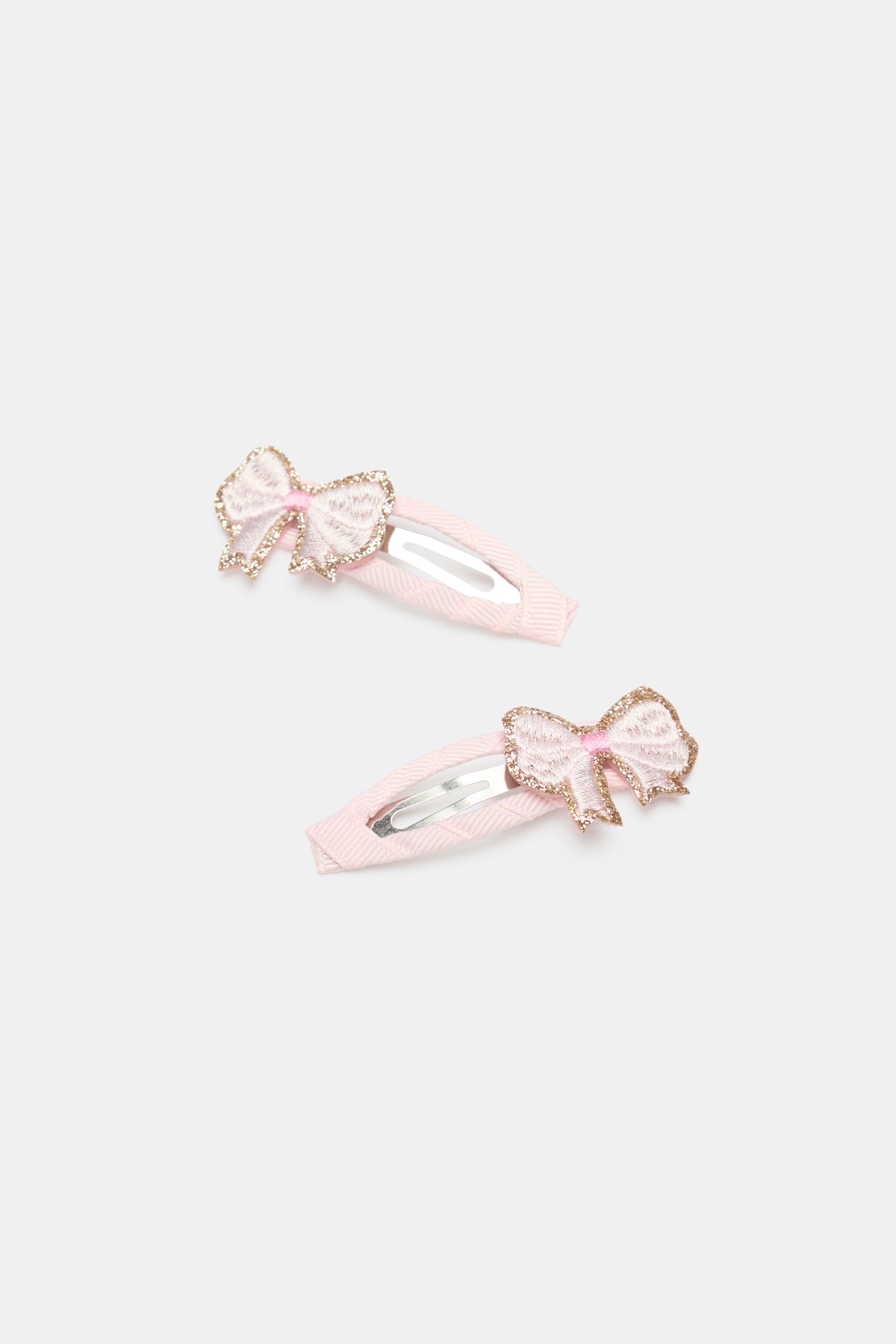 Embroidered Bow Snaps