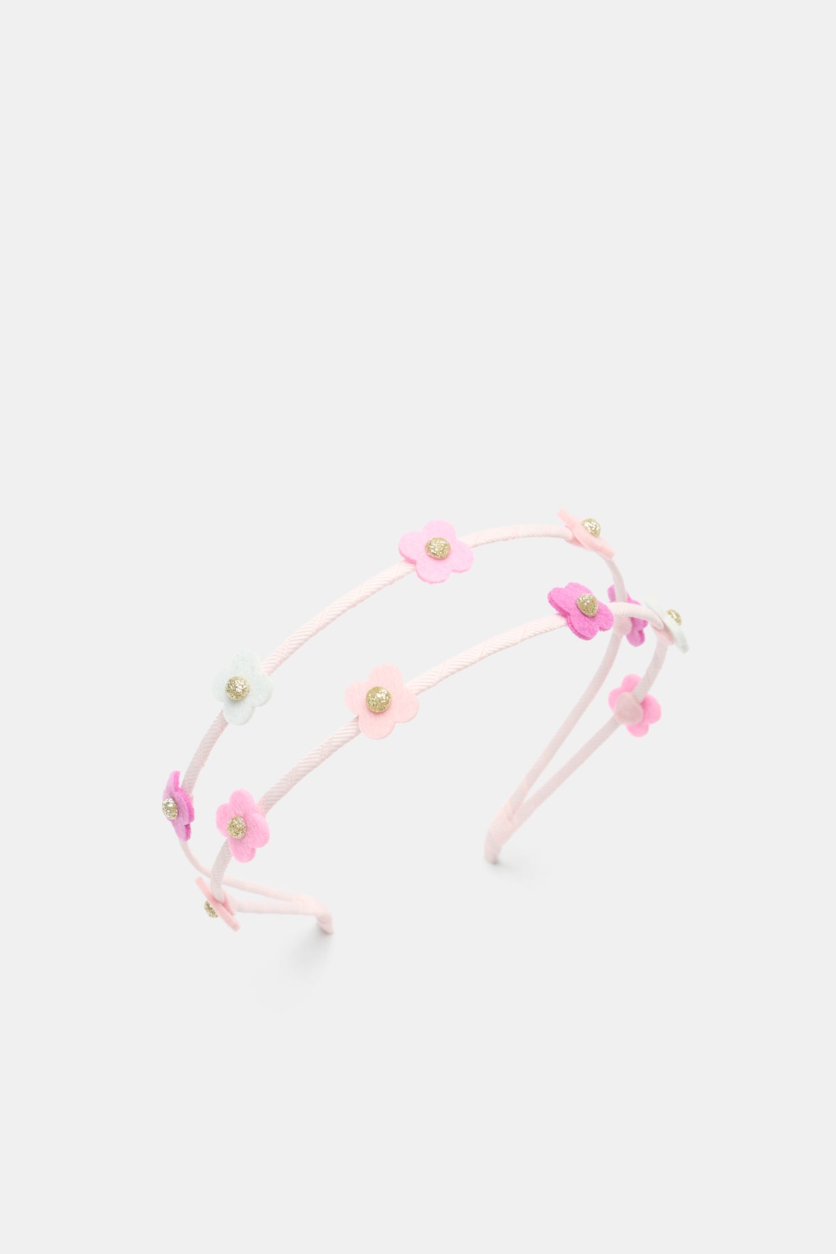 Felt Flower Double Headband