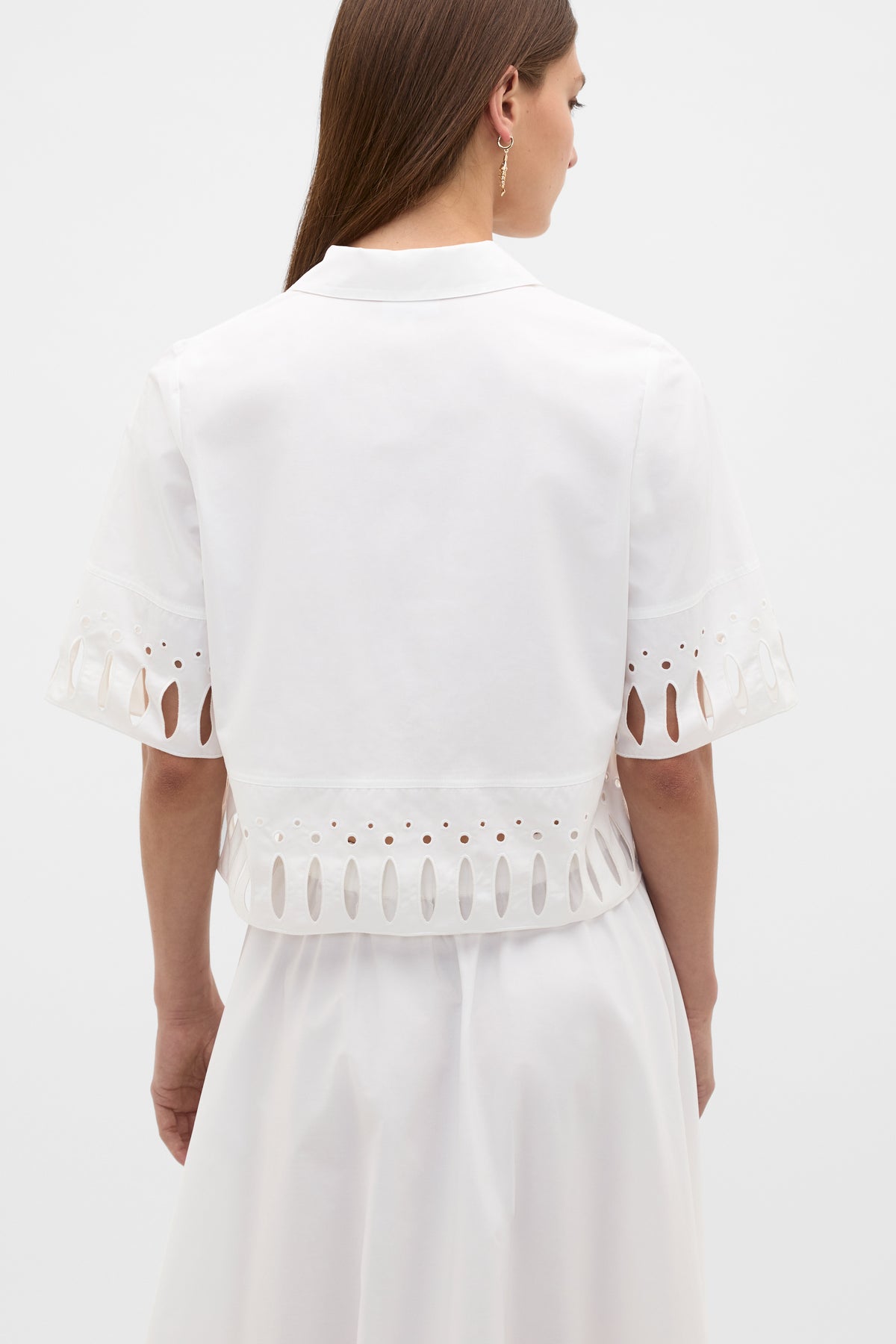 Poplin Cutwork Shirt