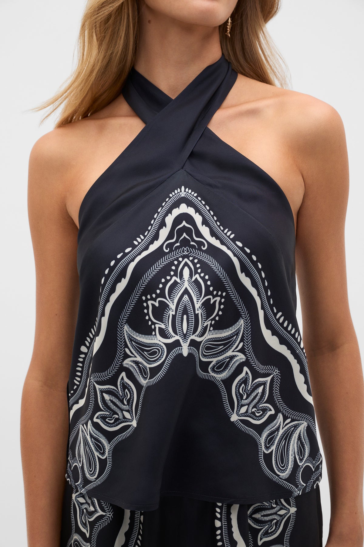 Scarf Print Halter