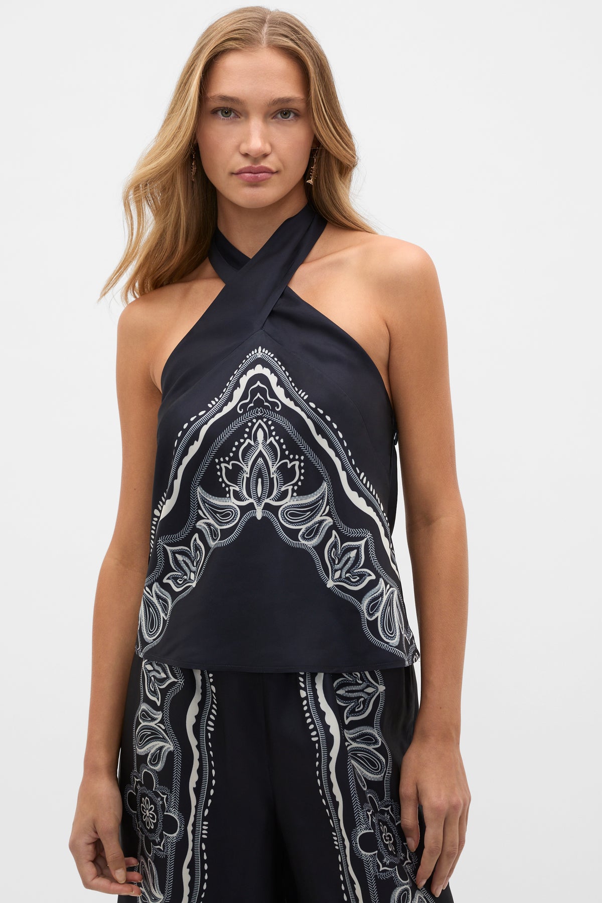 Scarf Print Halter