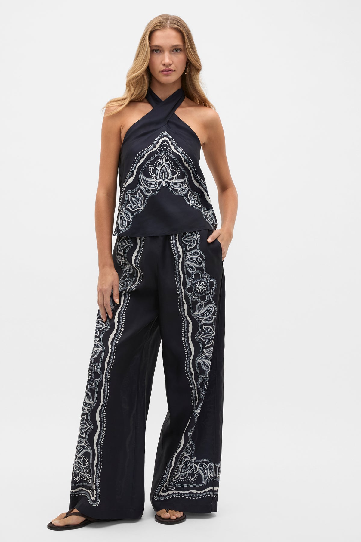 Scarf Print Halter