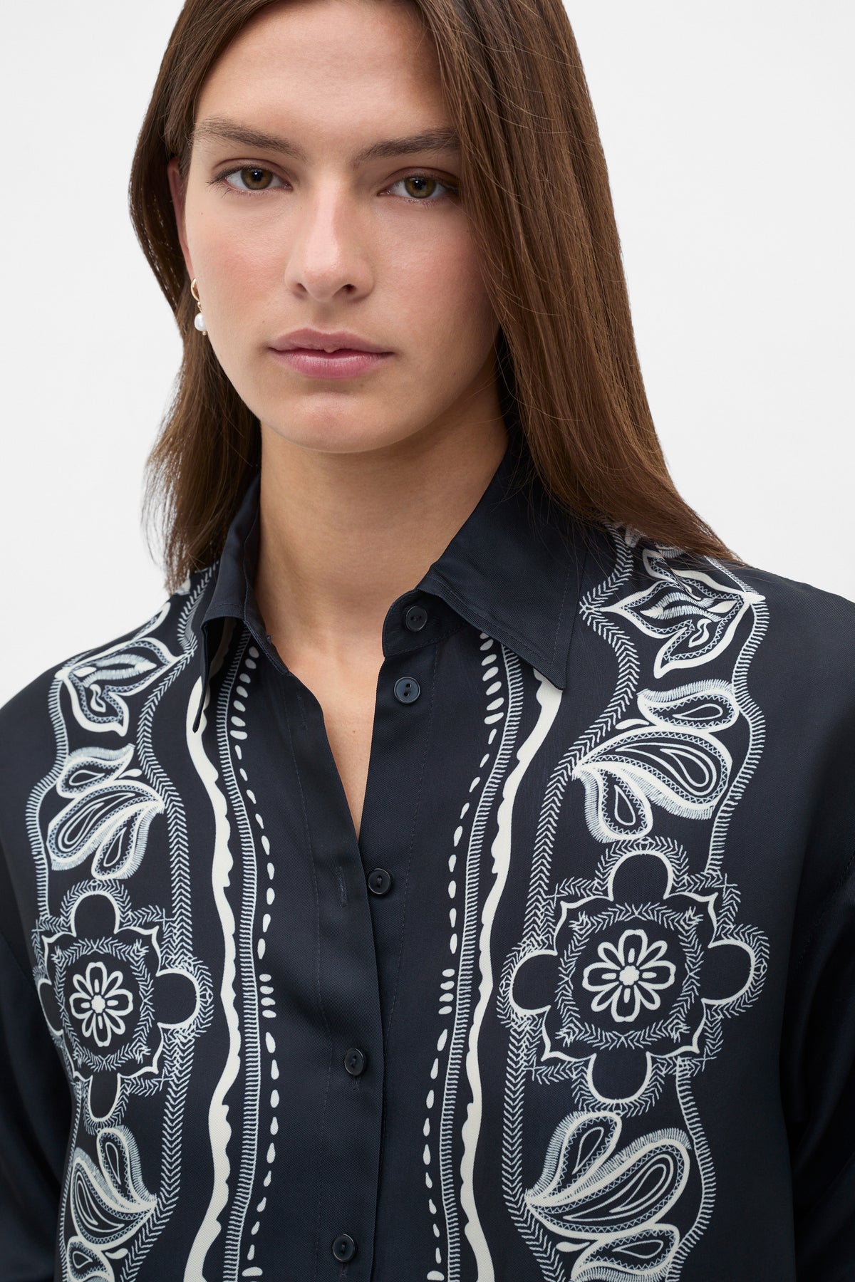 Scarf Print Shirt
