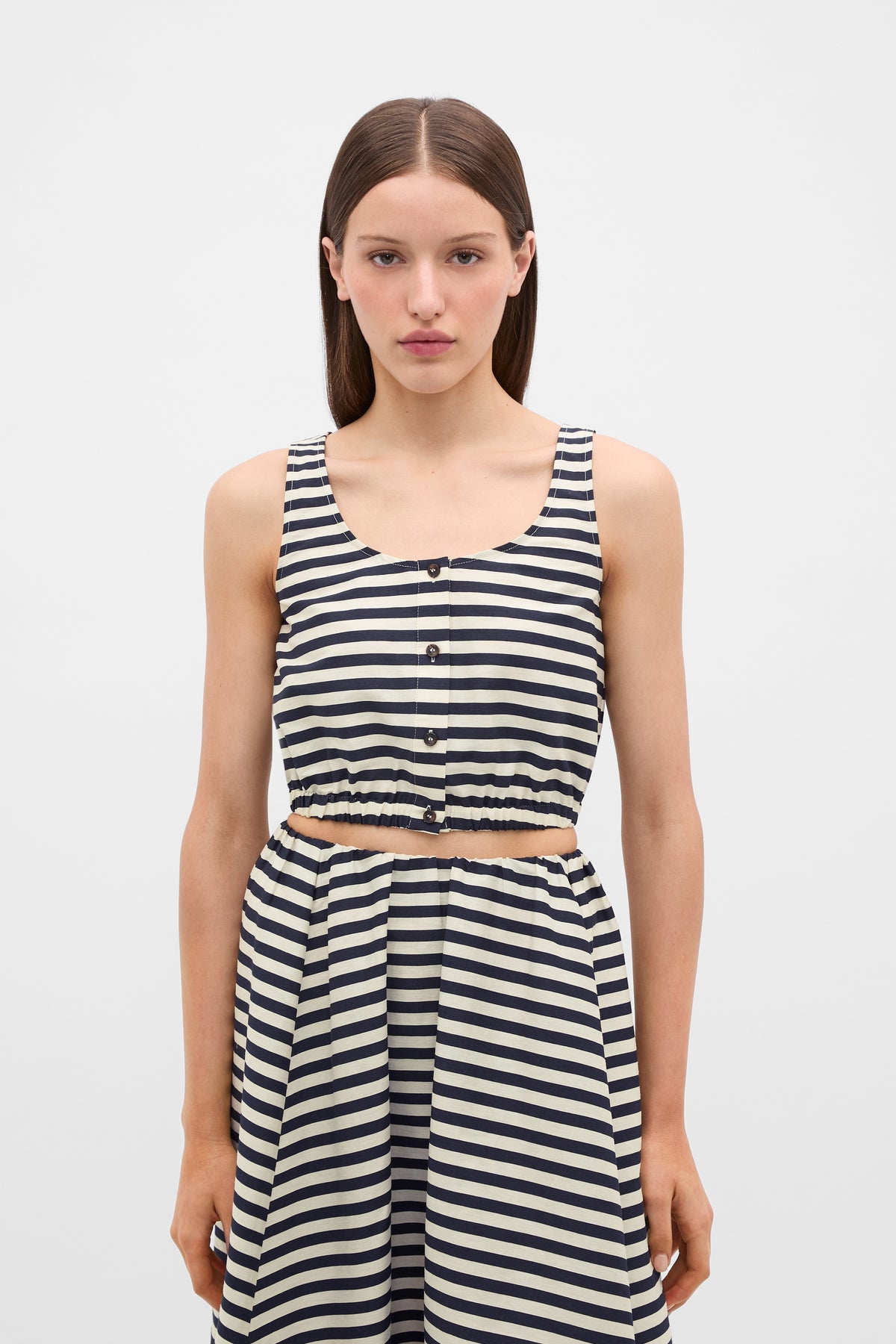 Stripe Cropped Top