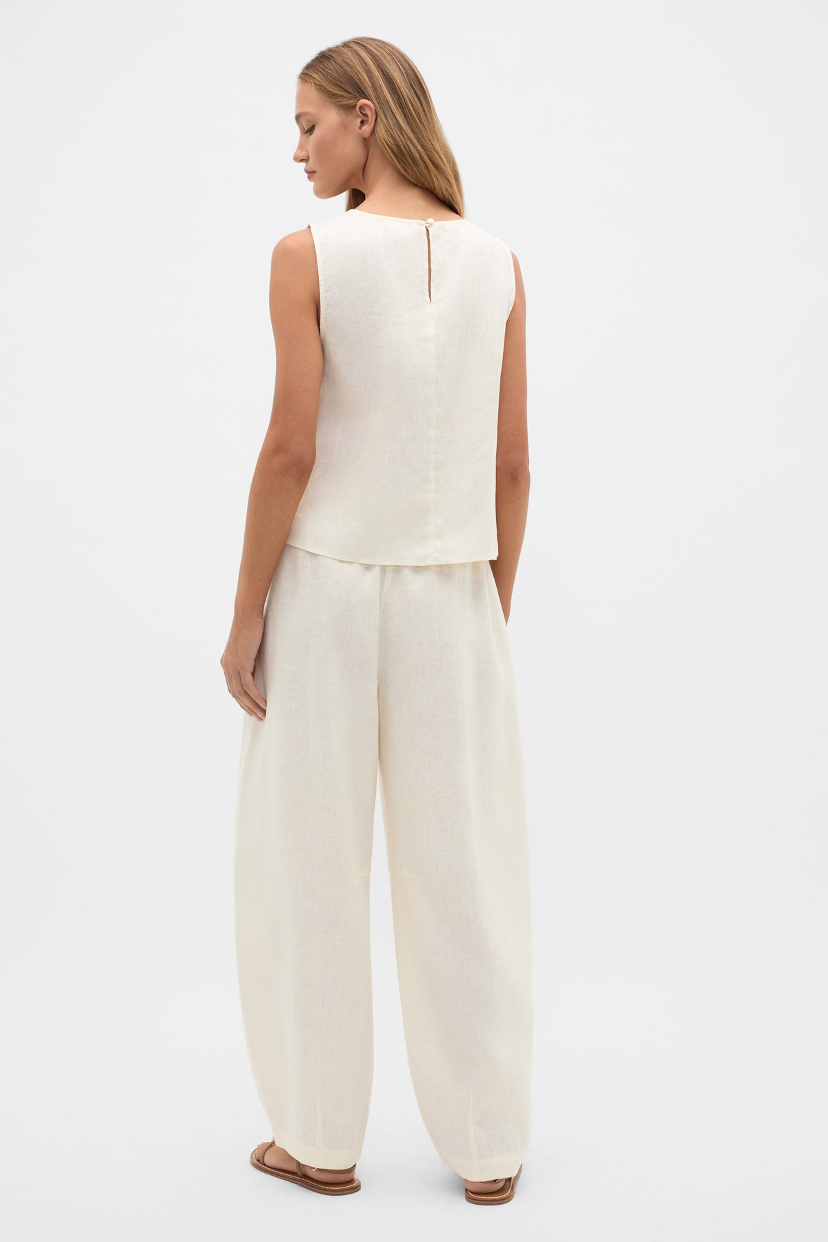 Linen Split Hem Tank