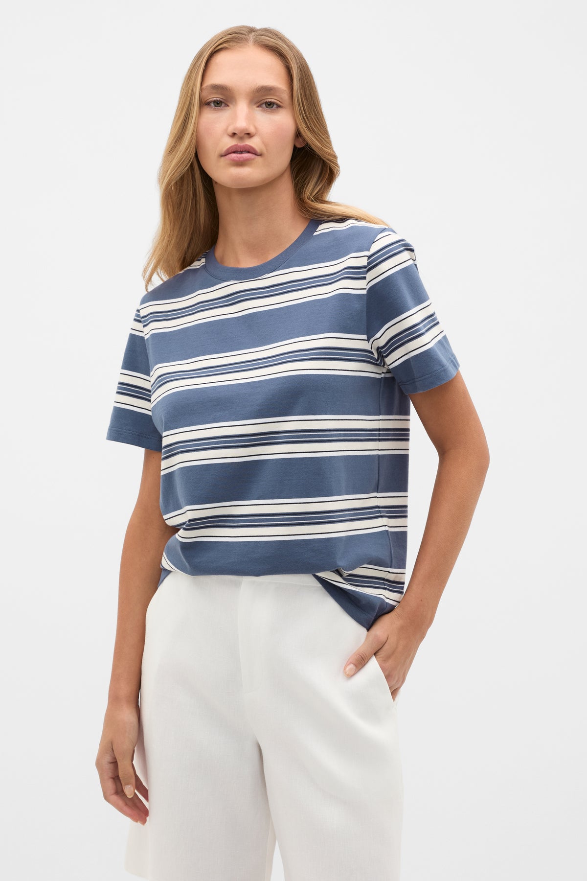 Variegated Stripe Tee